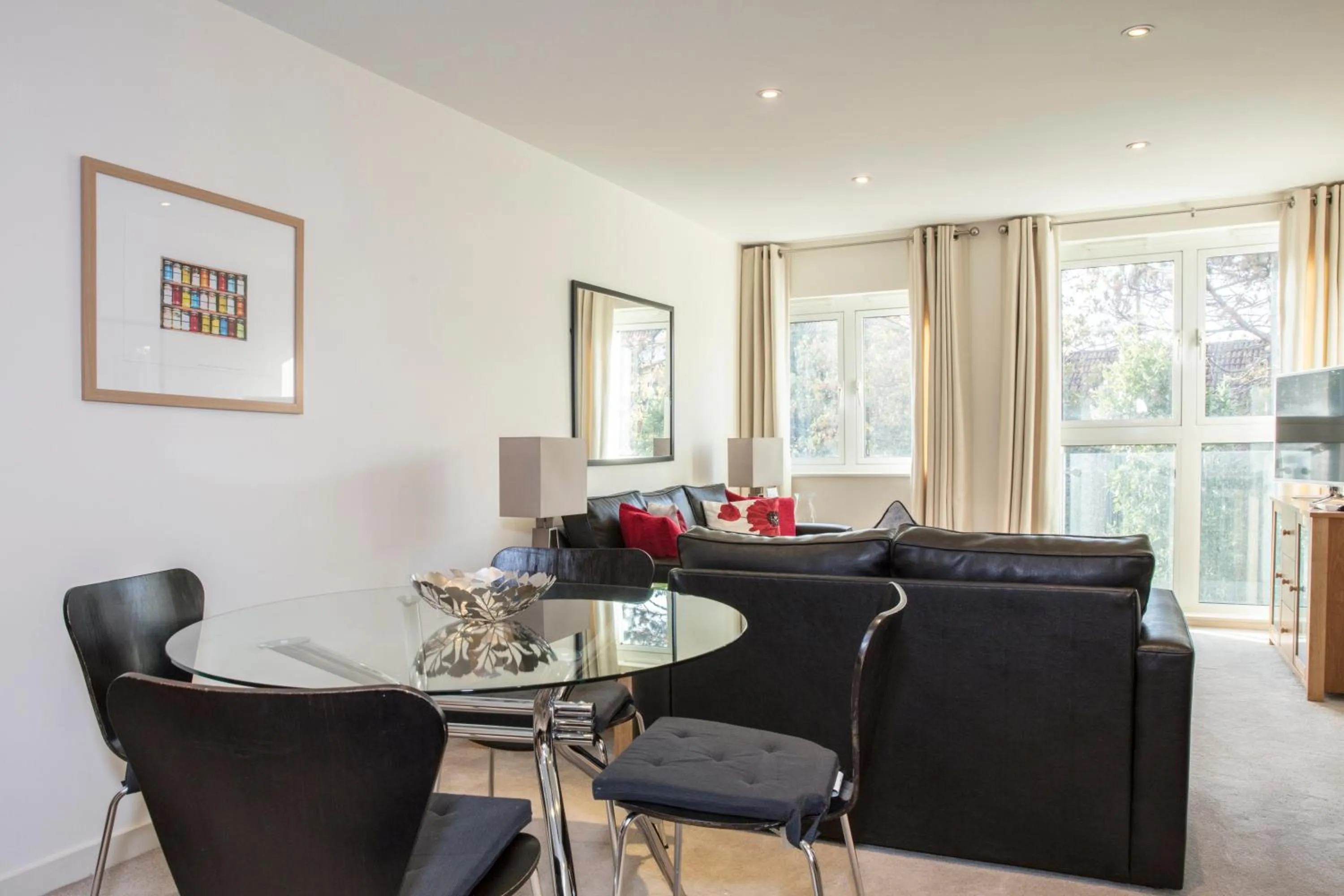 Living room in The Cedar Suite