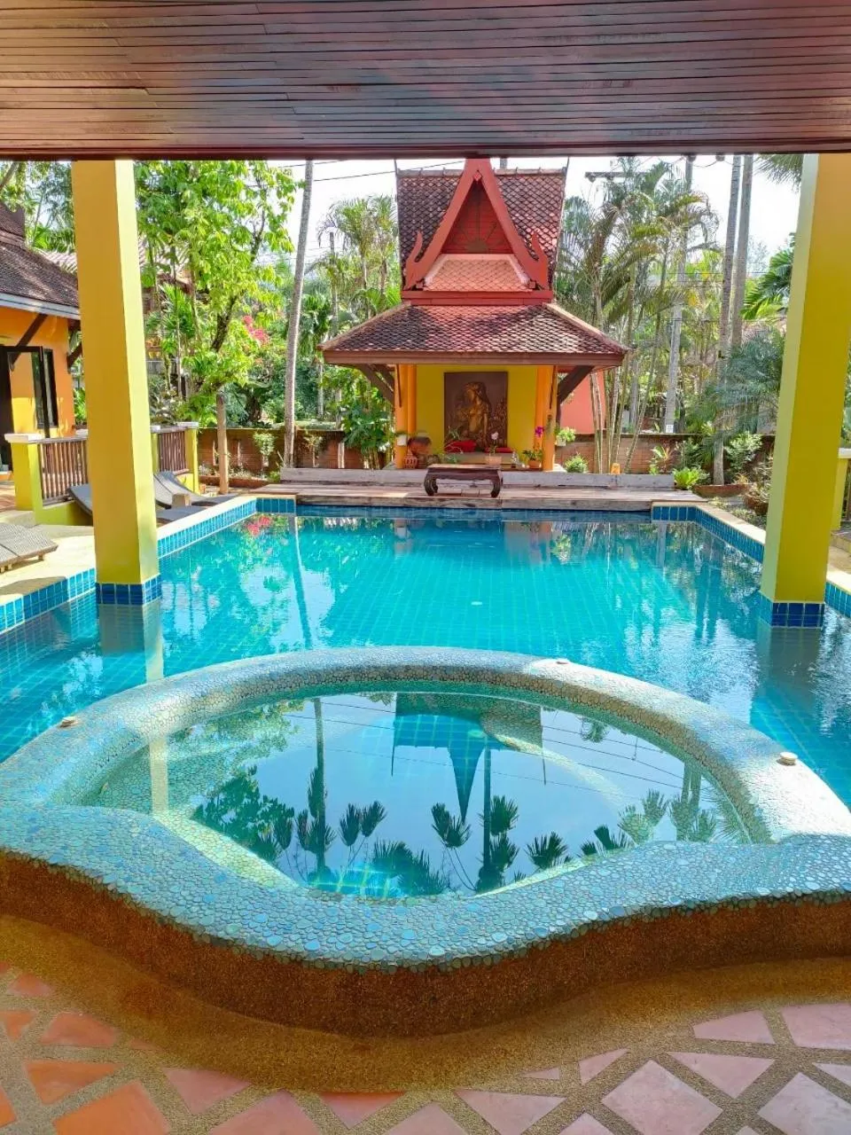 Pool view in Villa Chaya