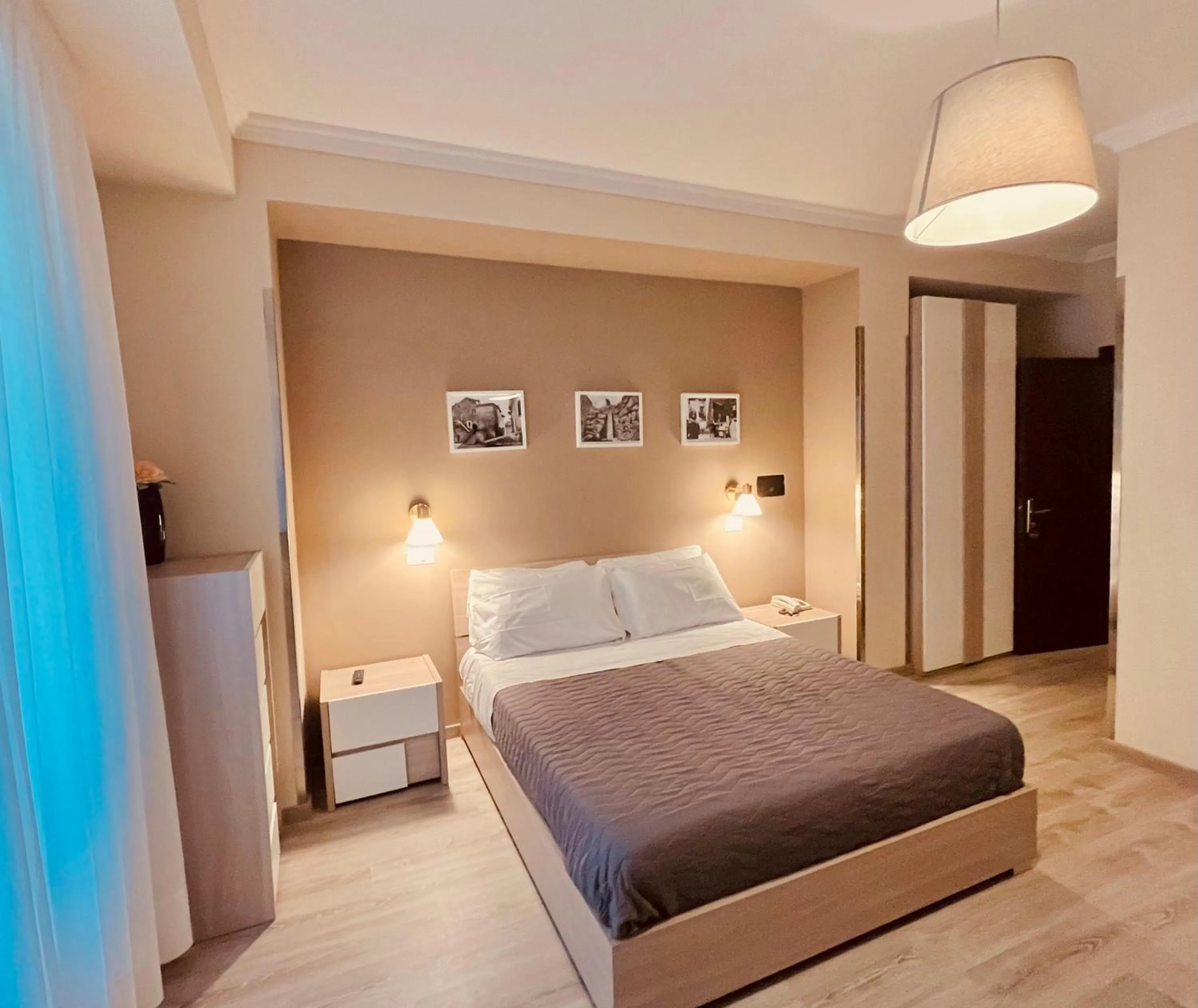 Bed in Hotel Belsito Wellness & Spa