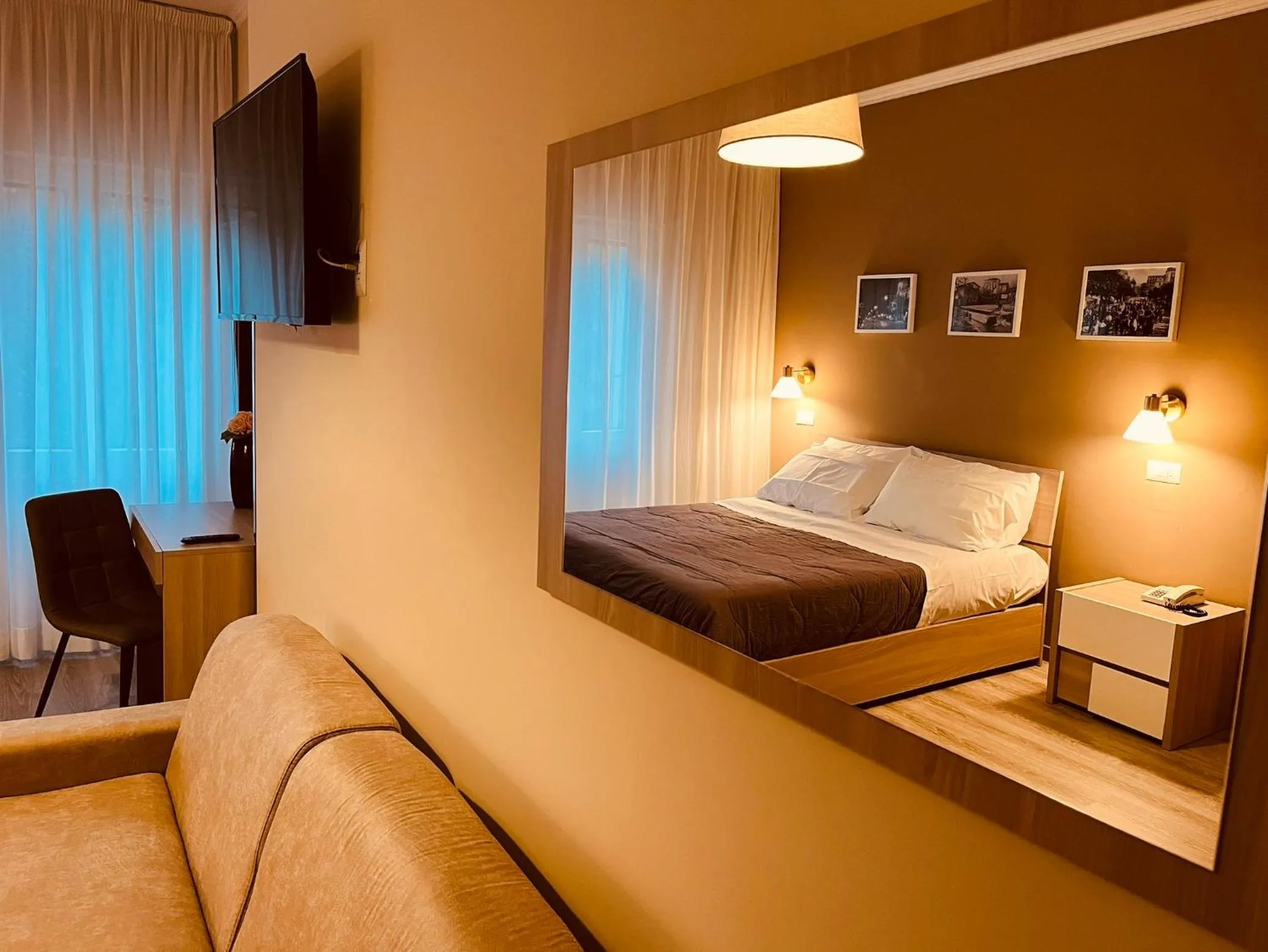 Bed in Hotel Belsito Wellness & Spa