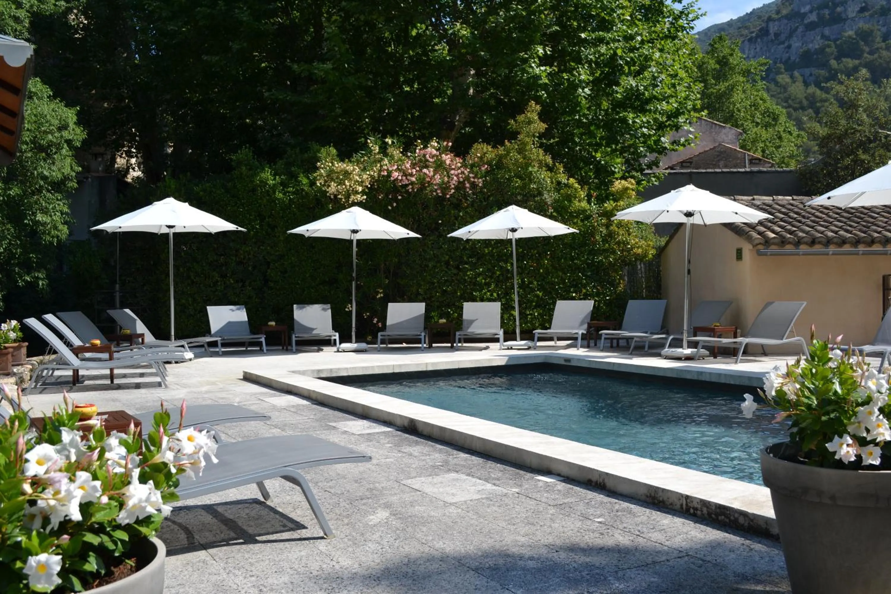 Swimming pool in Hotel du Poète