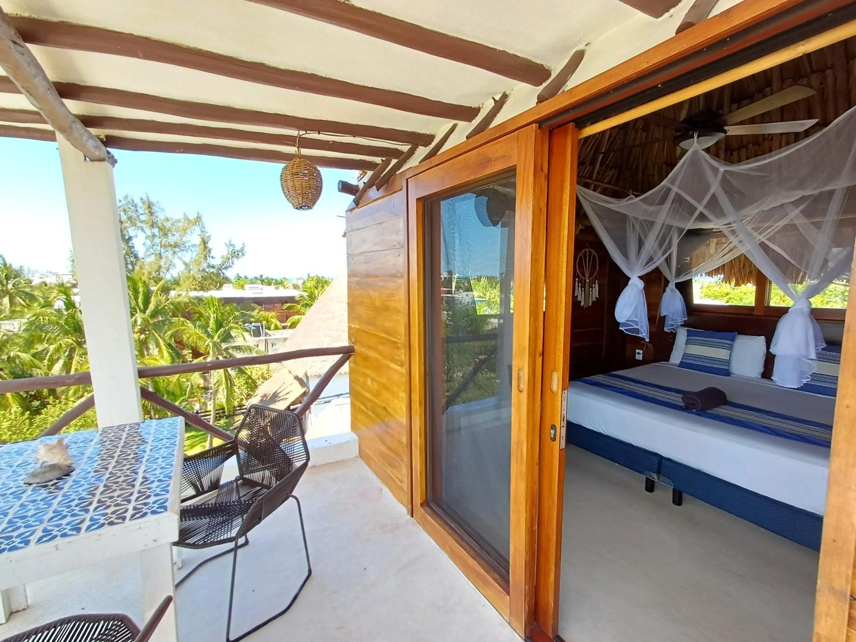 Bed in Casa Sofia Holbox