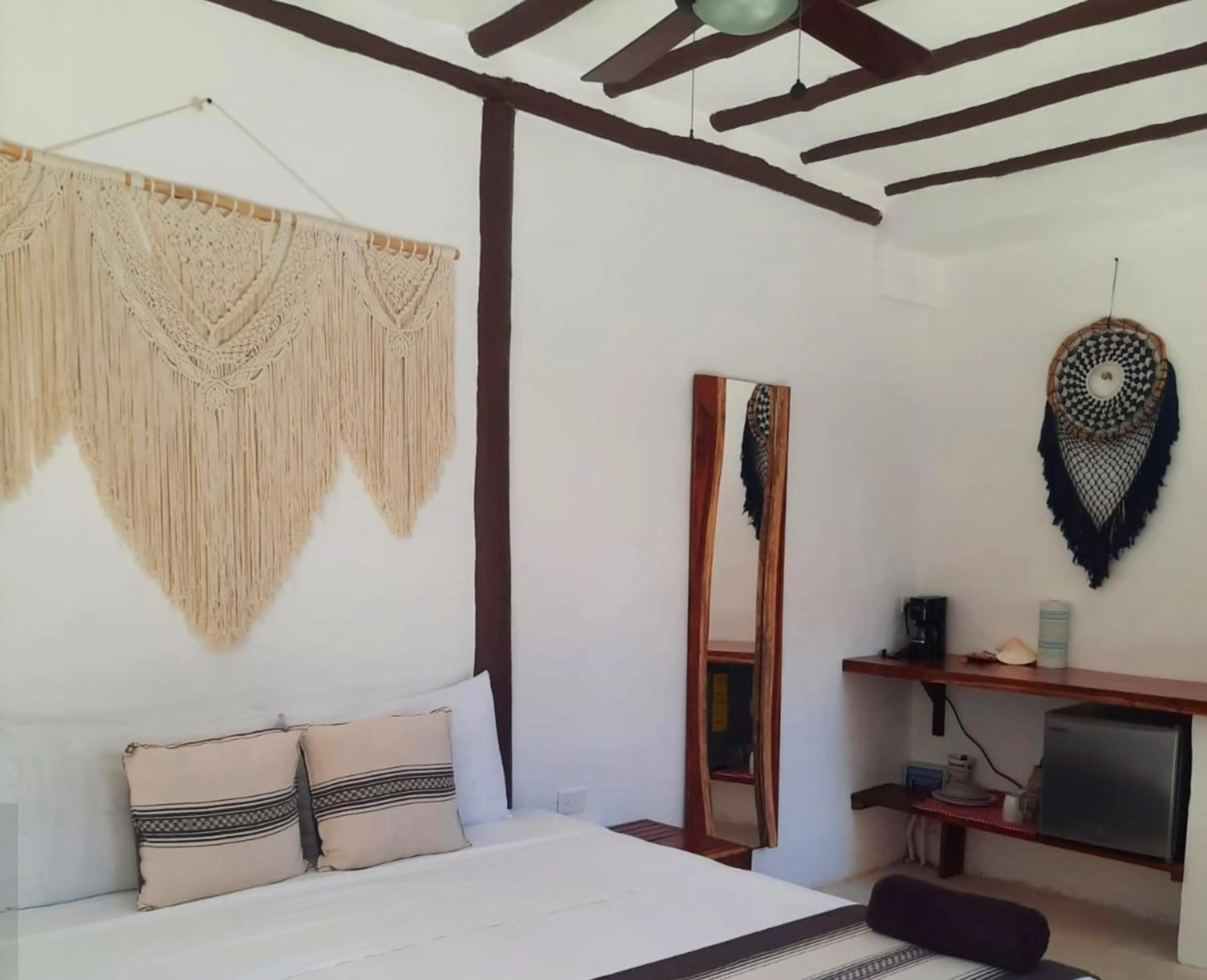 Bed in Casa Sofia Holbox