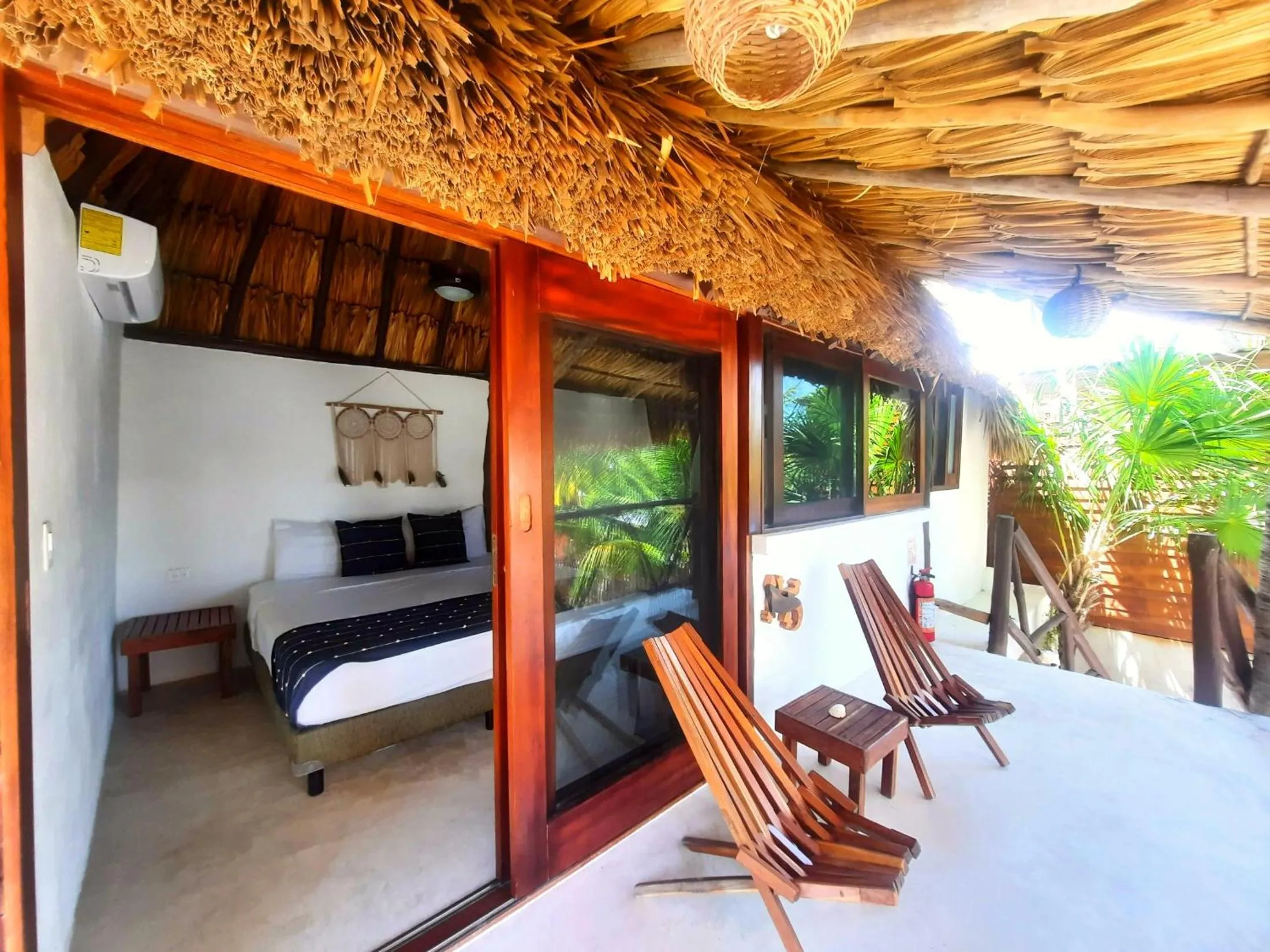 Bed in Casa Sofia Holbox