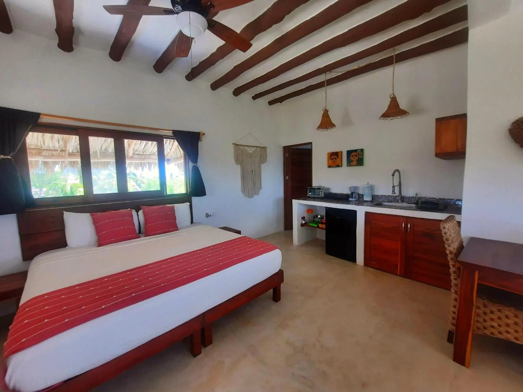 Bed in Casa Sofia Holbox