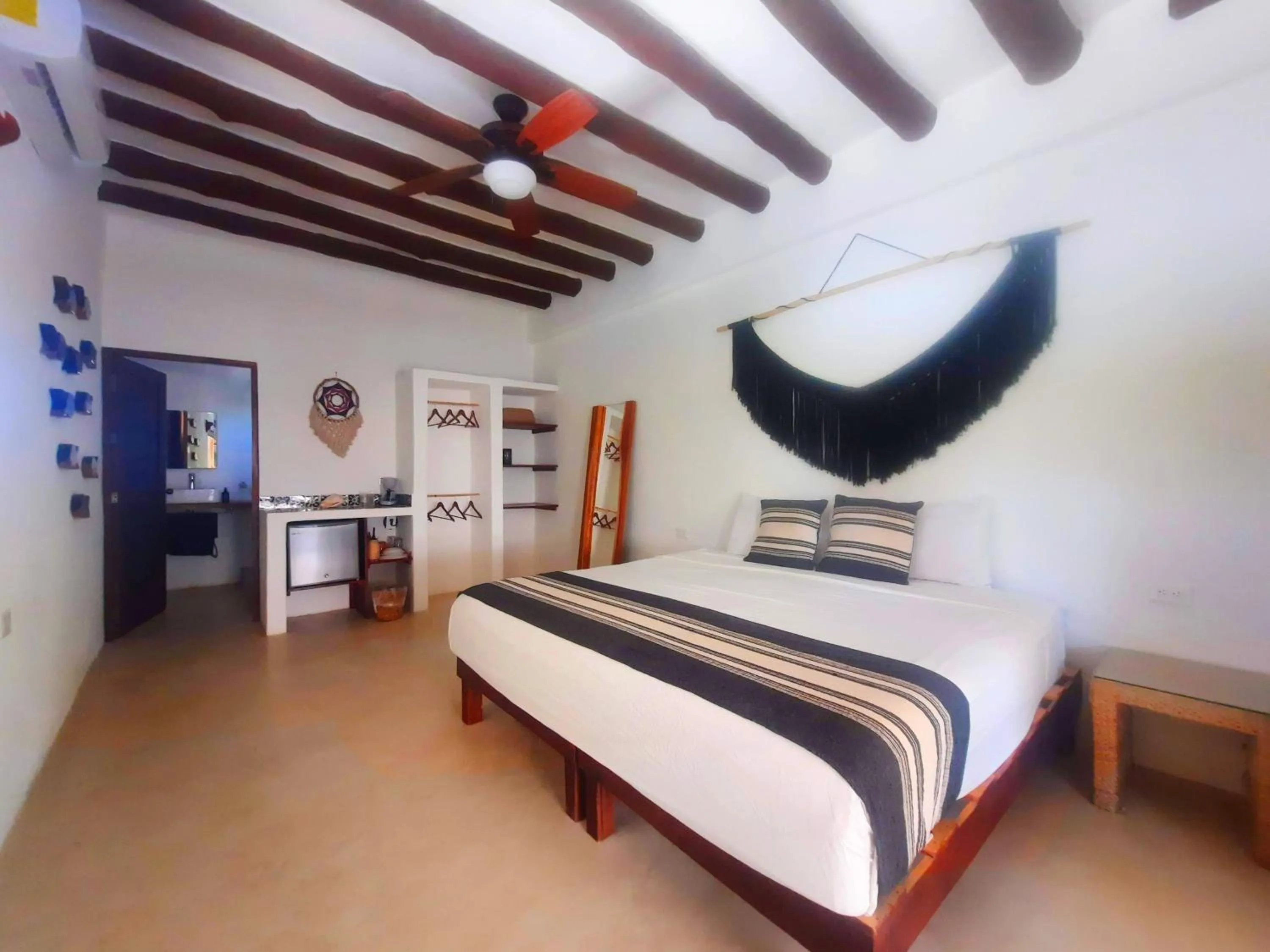 Bed in Casa Sofia Holbox