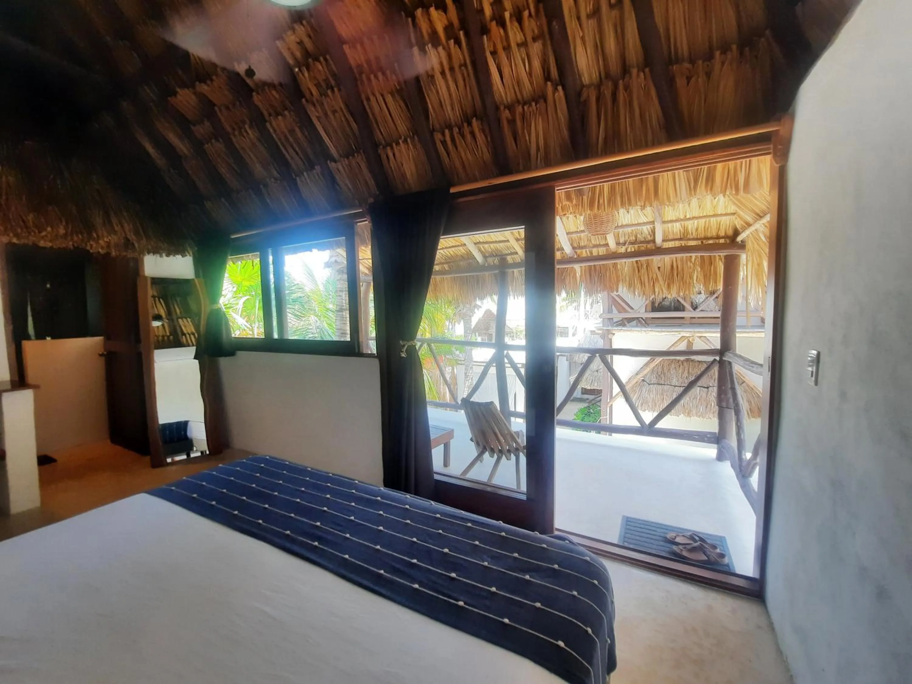 Bed in Casa Sofia Holbox