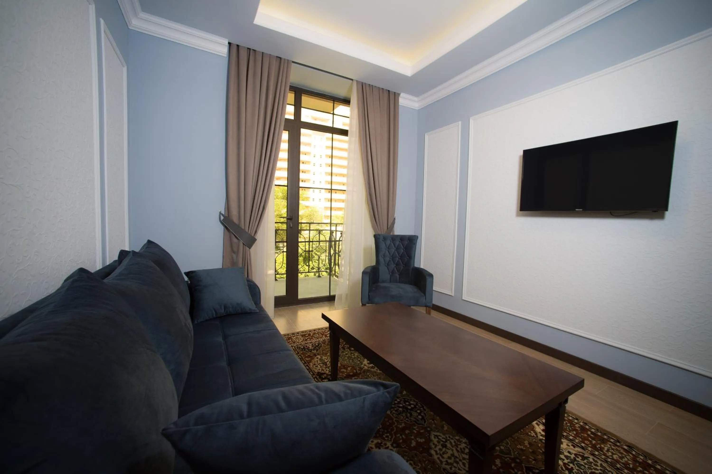 Living room in Boulevard Hotel