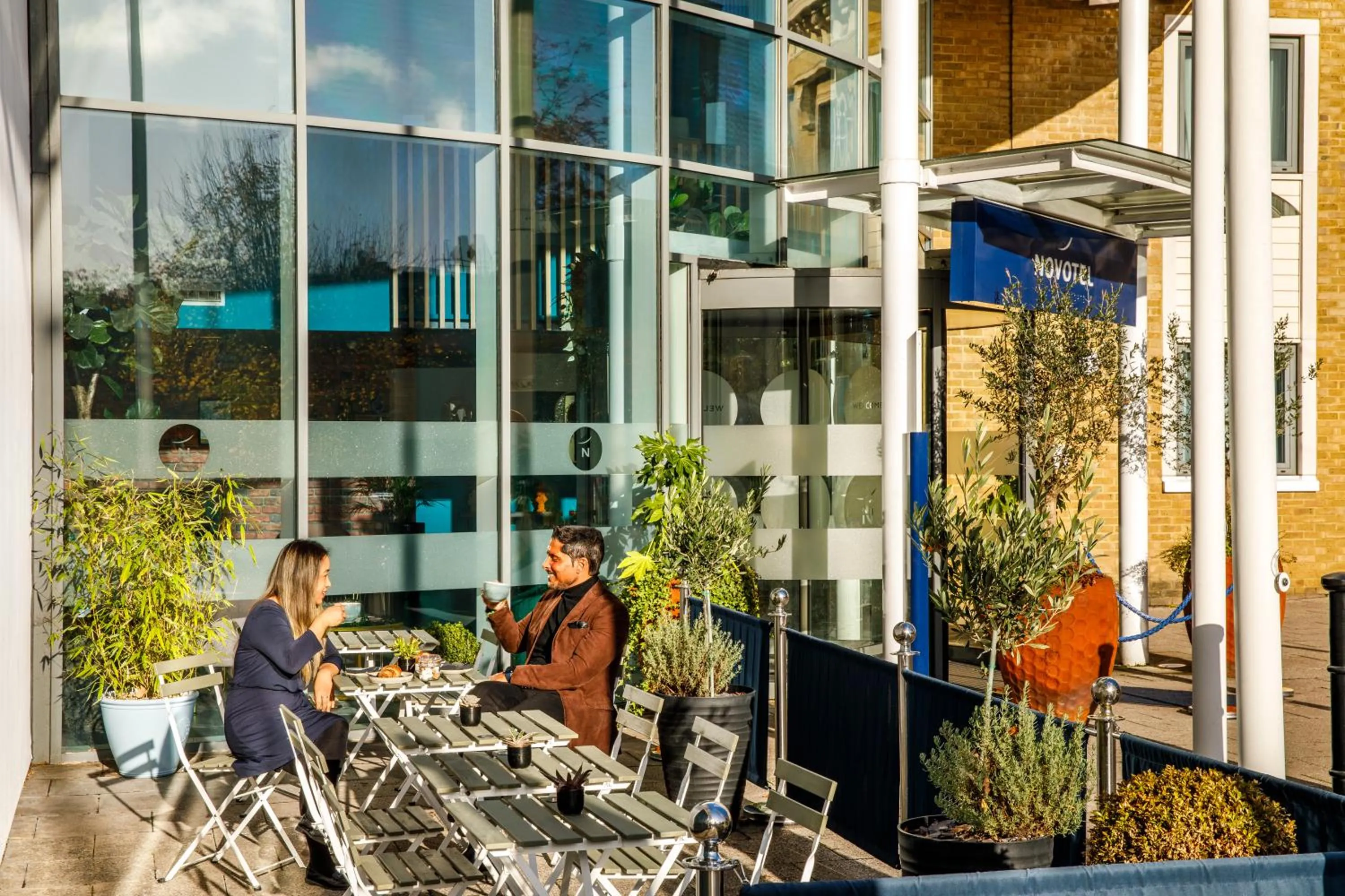 Patio in Novotel London Greenwich