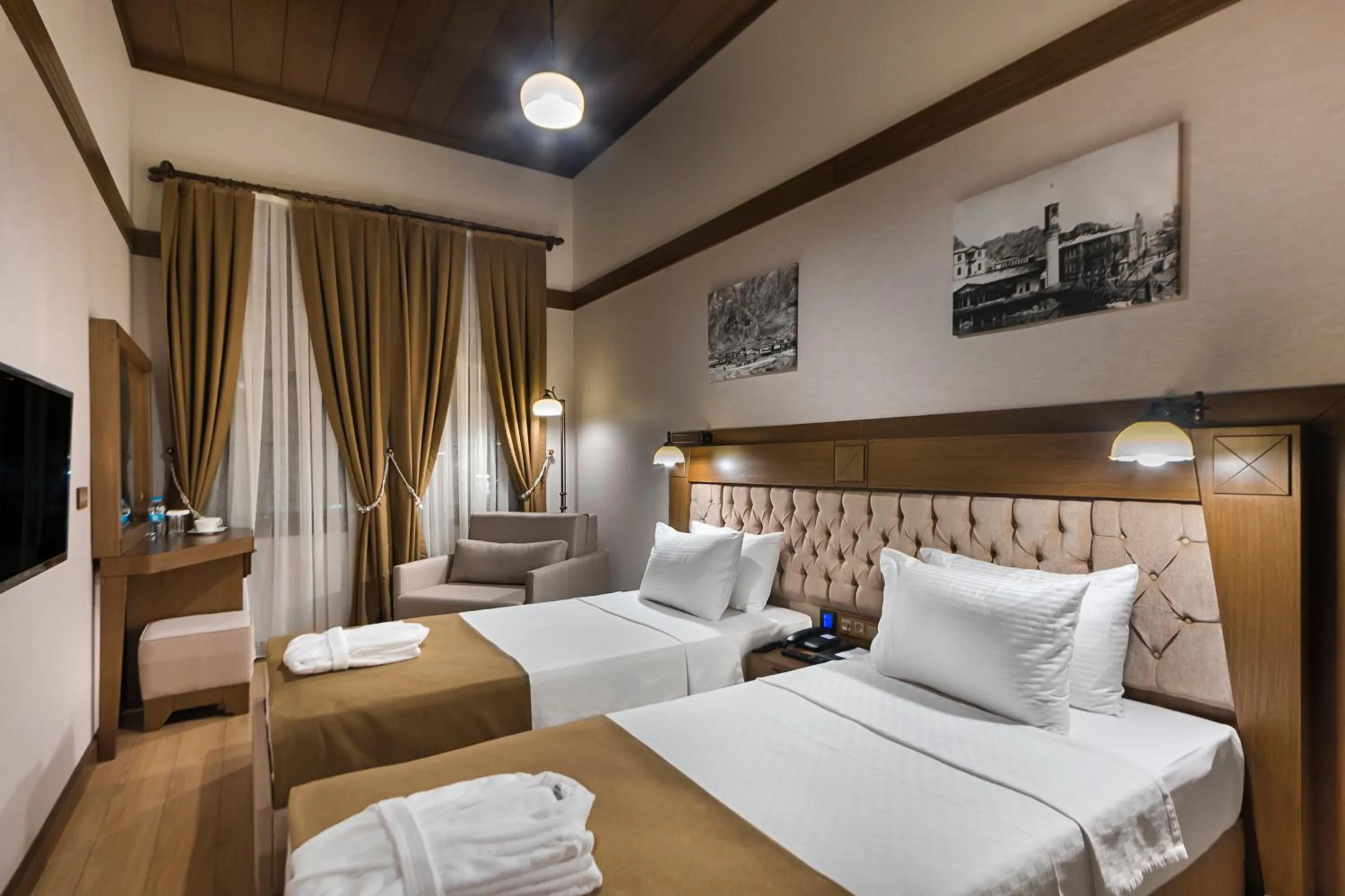 Bed in Sarıkonak Boutique & Spa Hotel Amasya