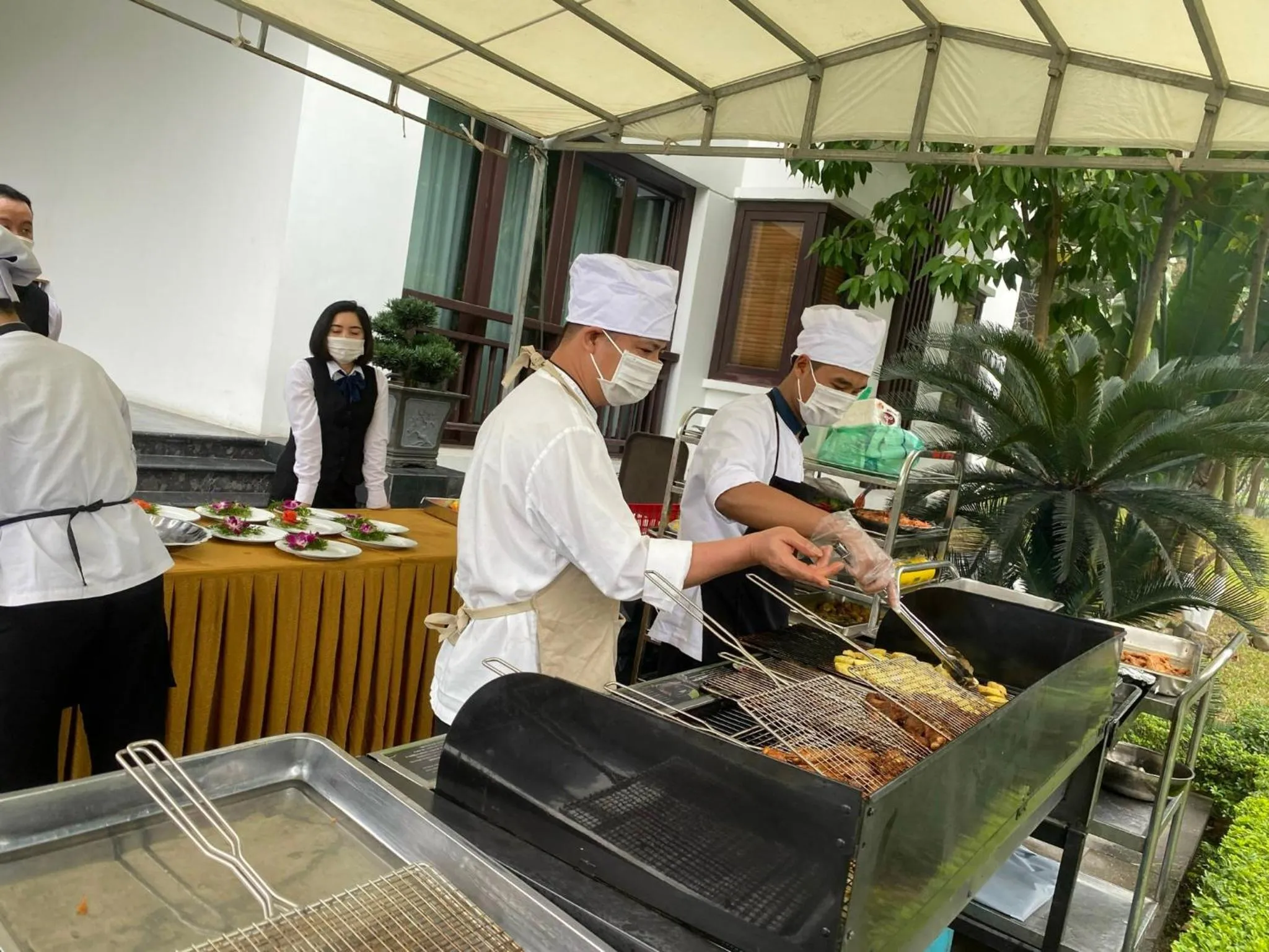 BBQ facilities in NCC Garden Villas - NCC Hotel