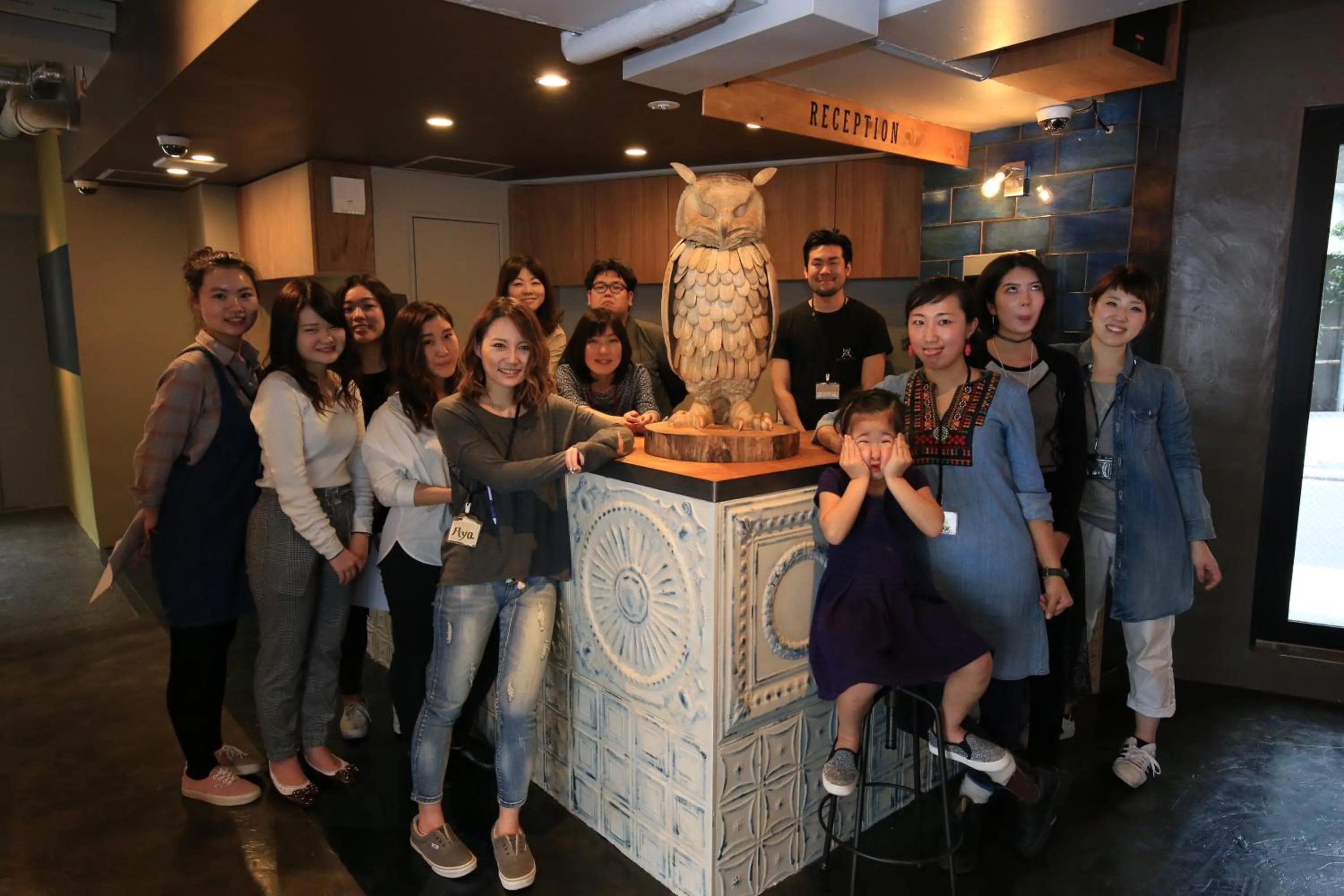 Staff in Wise Owl Hostels Shibuya