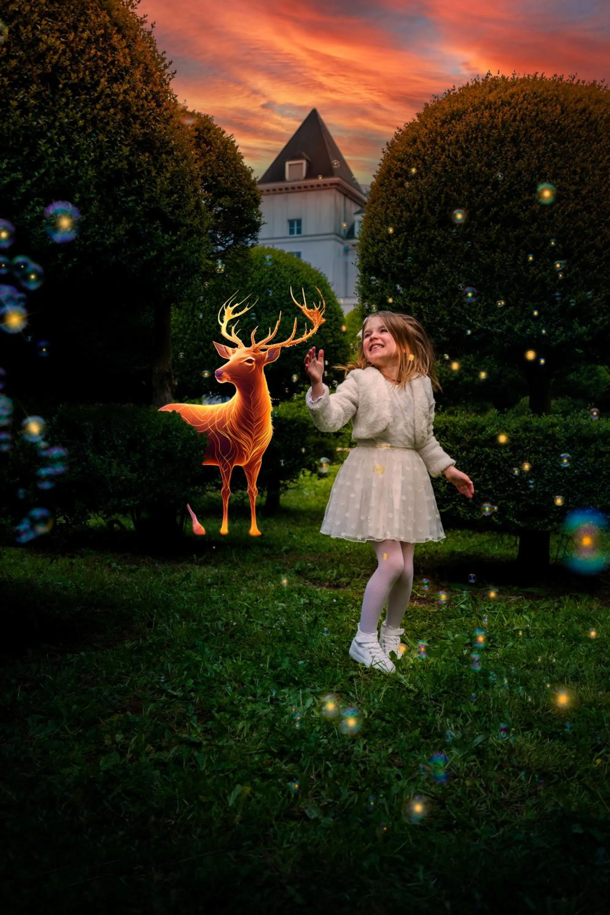 Garden in Dream Castle Hotel Marne La Vallee