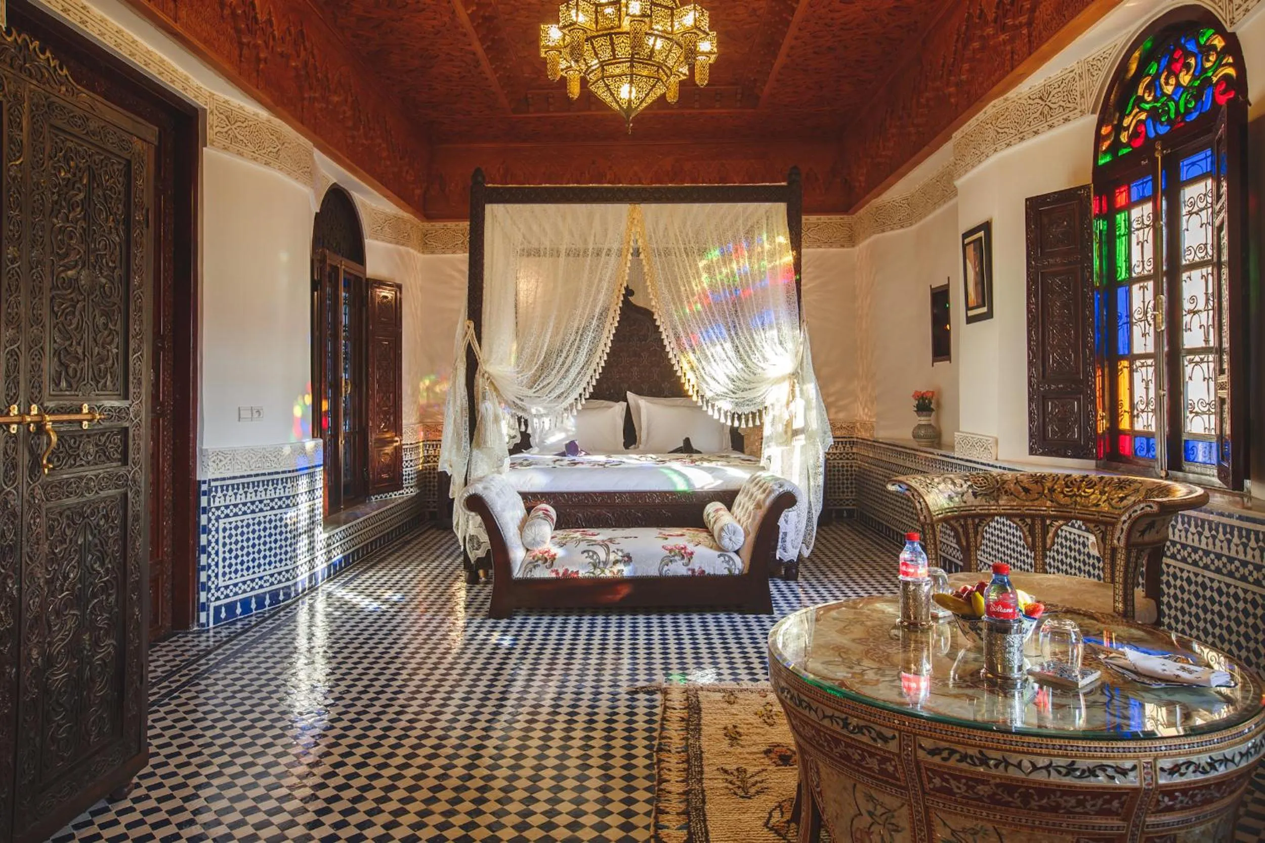Bedroom, Bed in Riad Fes Maya Suite & Spa