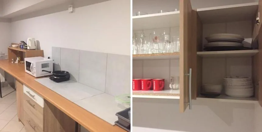 Communal kitchen in Hostel City Center Gdynia