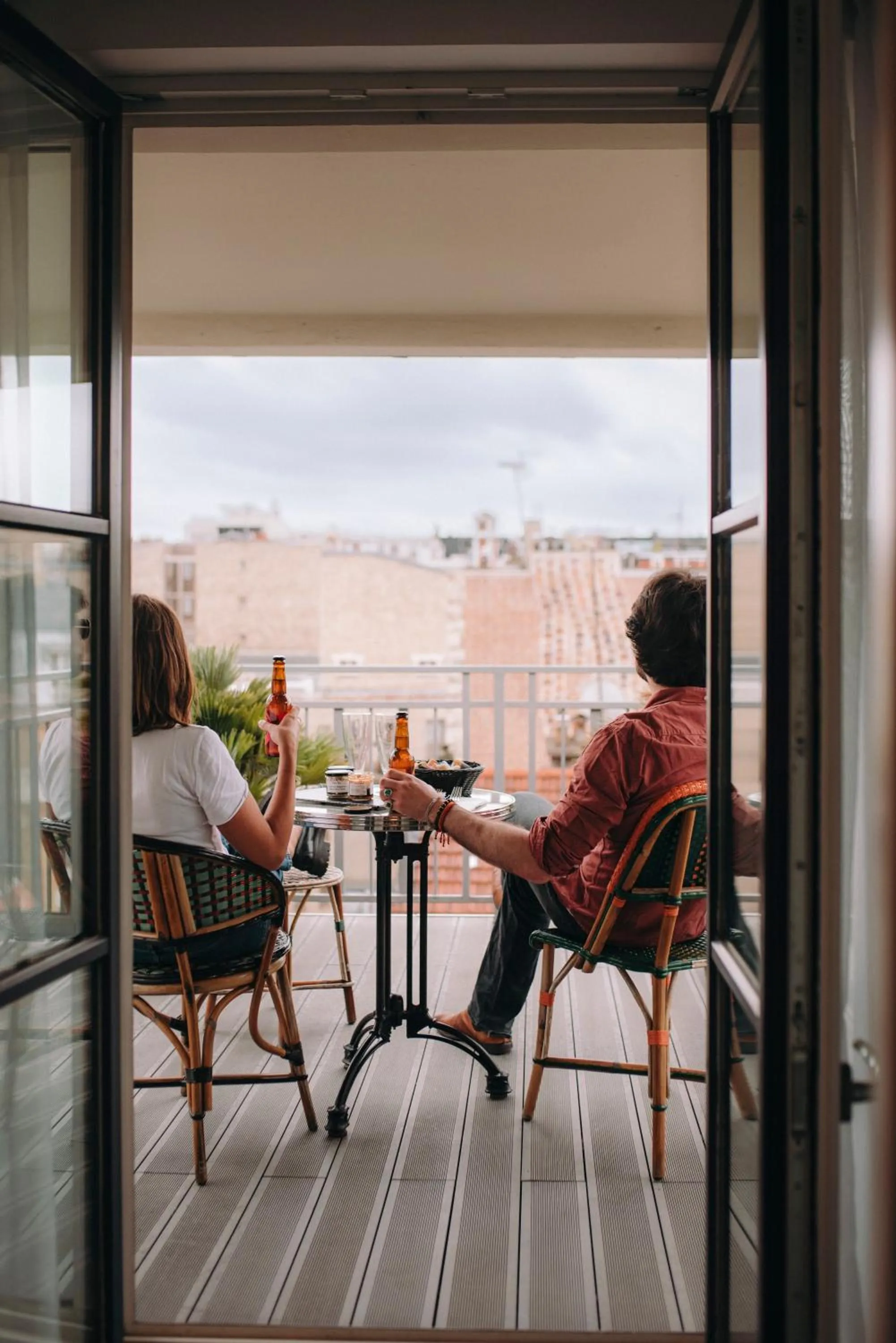 Patio in Hotel Eiffel Blomet