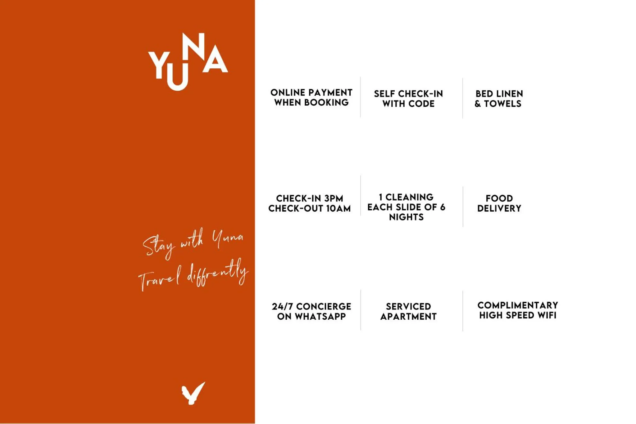 Property logo or sign in Yuna Blanche - Serviced Apartments