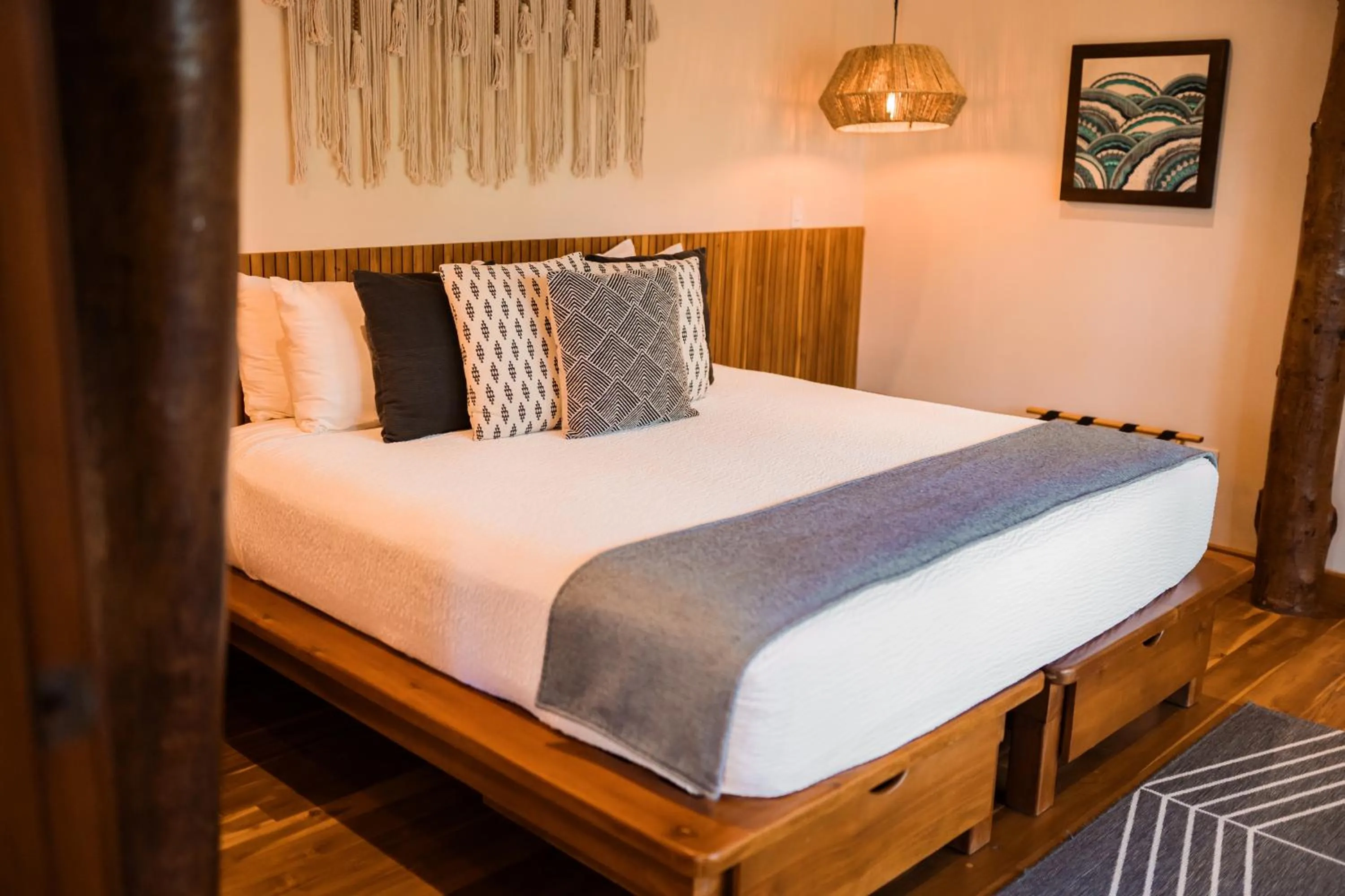 Bed in TreeCasa Hotel & Resort Nicaragua