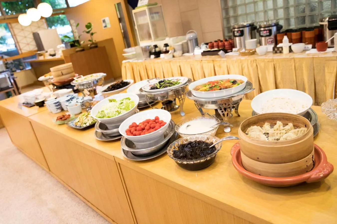 Buffet breakfast in Yokote Central Hotel