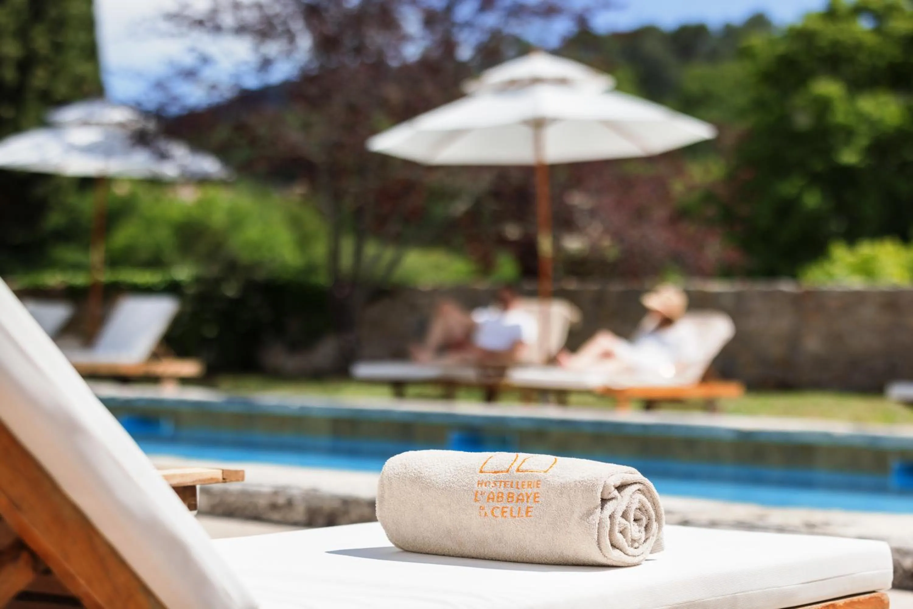 Pool view in Hostellerie De L'abbaye De La Celle - Teritoria