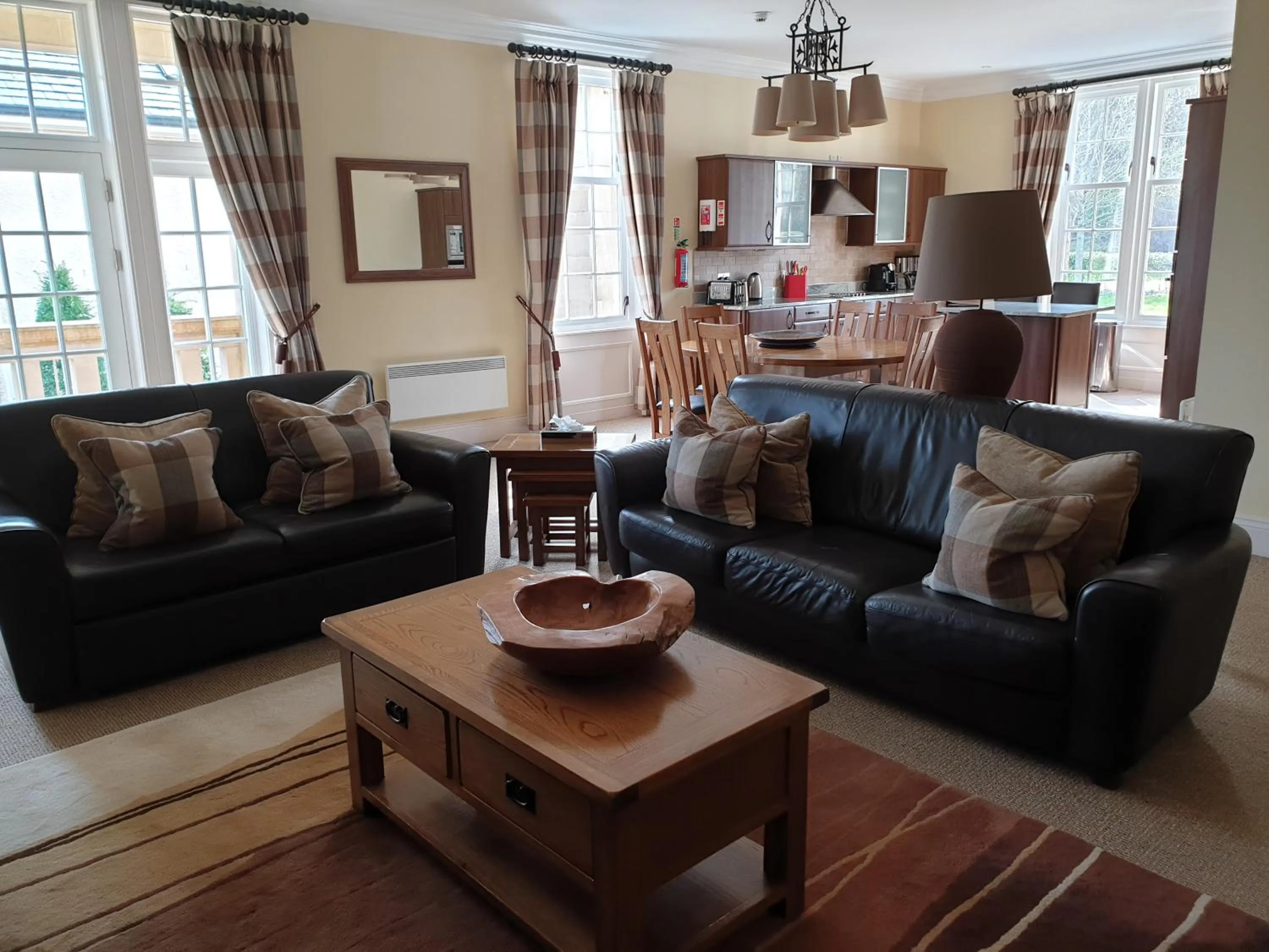 Living room in Cameron House on Loch Lomond