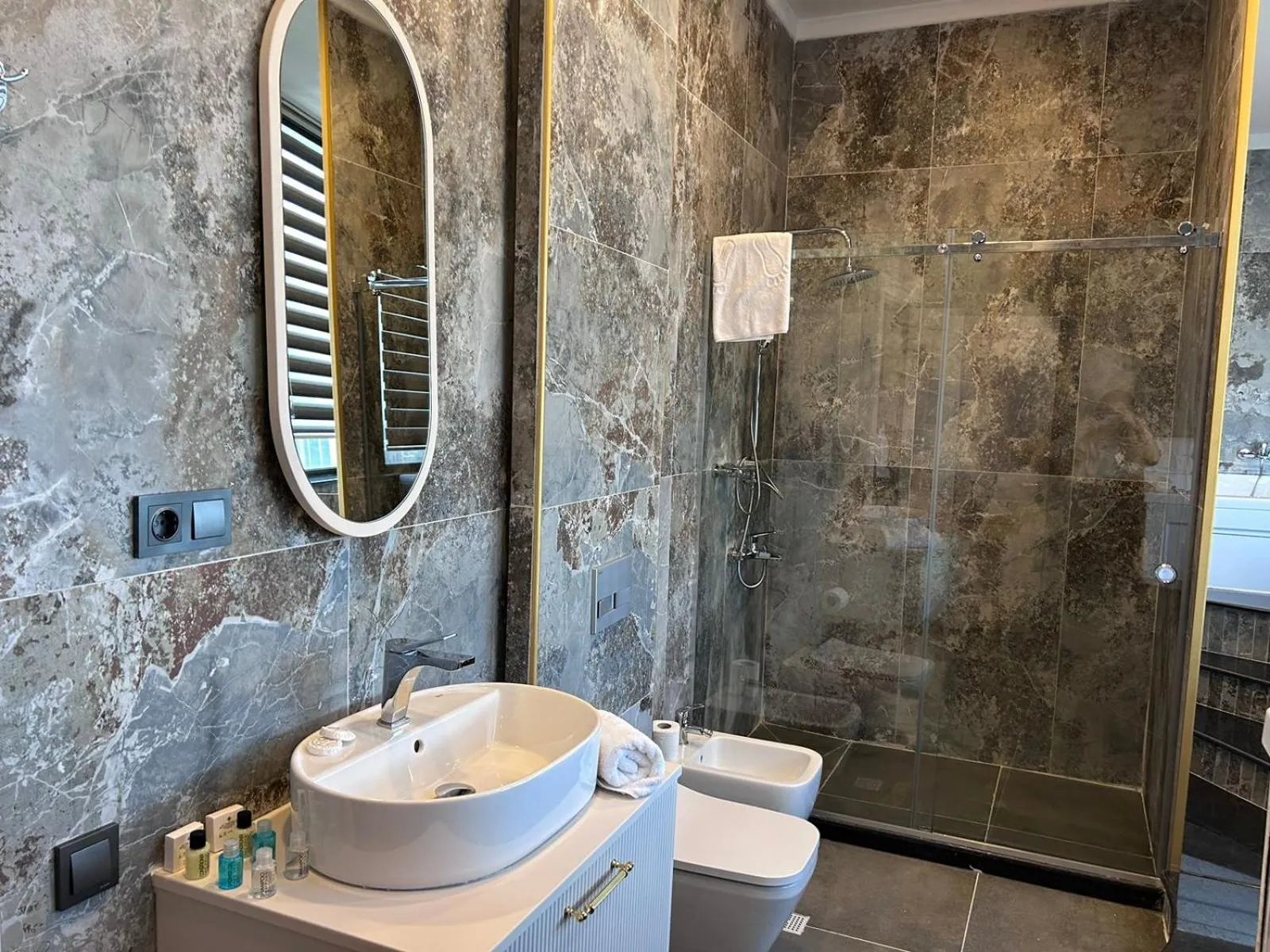 Bathroom in Sky Tower King Hotel