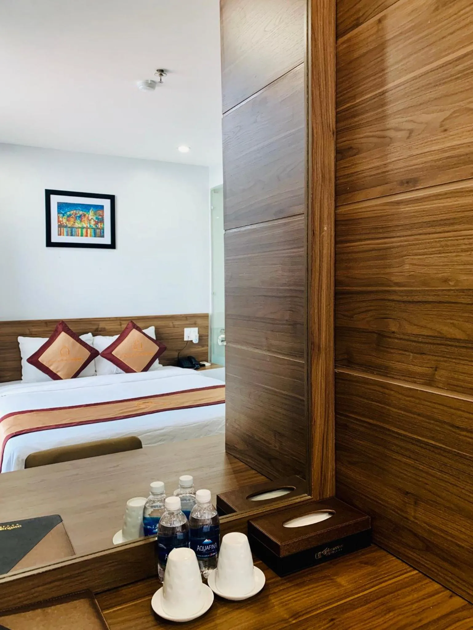 Coffee/tea facilities, Bed in CKC Thien Duong Hotel