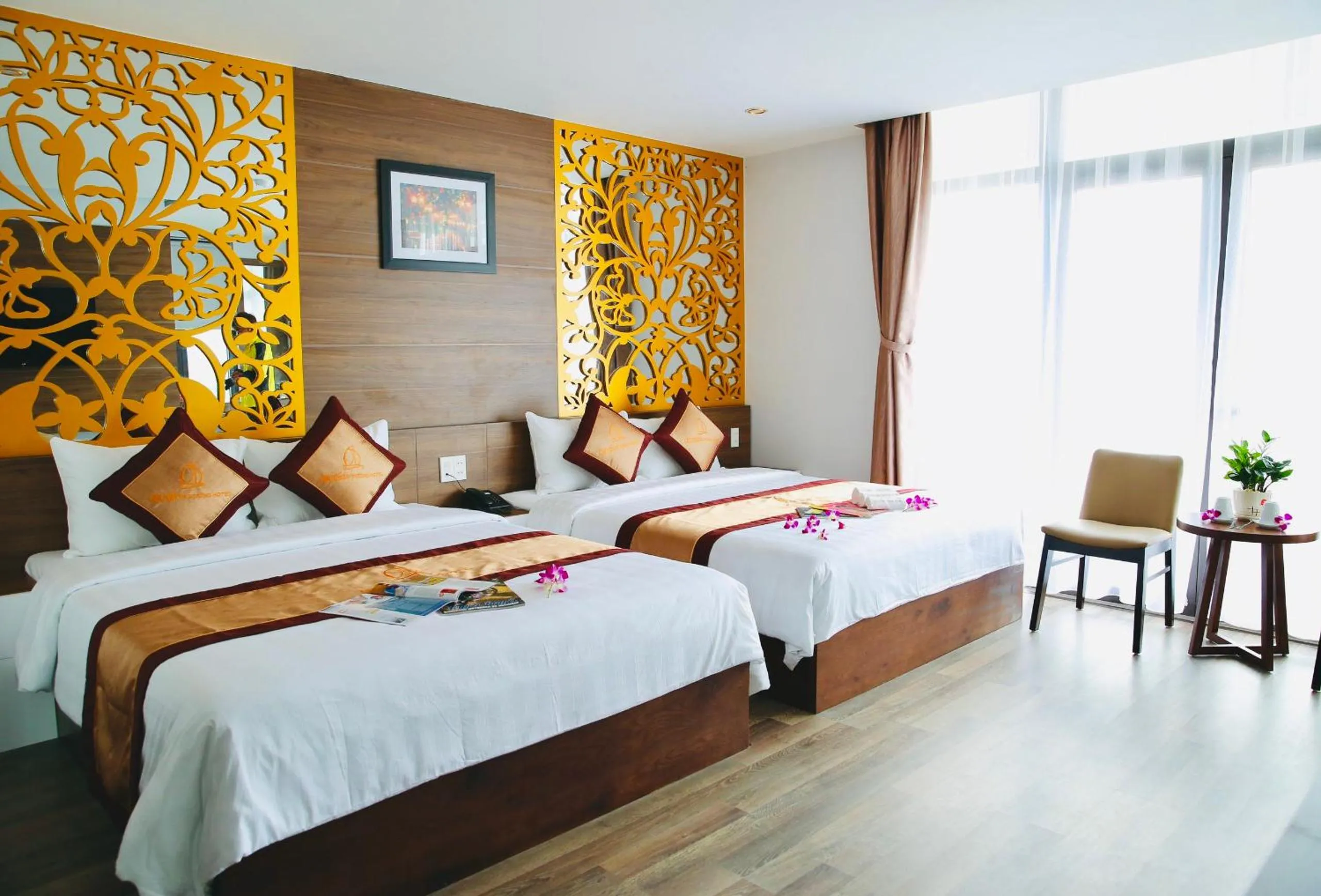 Bed in CKC Thien Duong Hotel