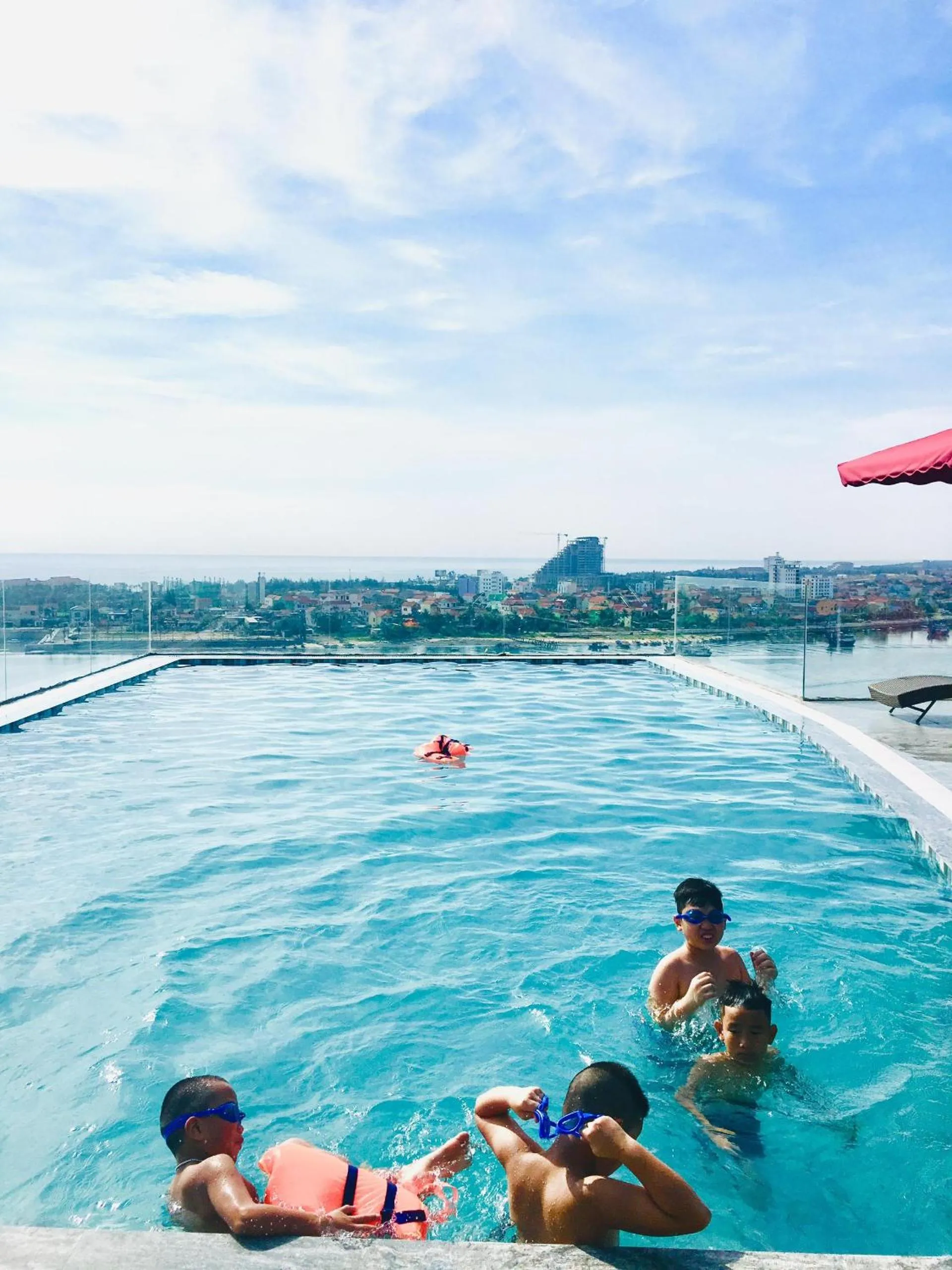Swimming pool in CKC Thien Duong Hotel
