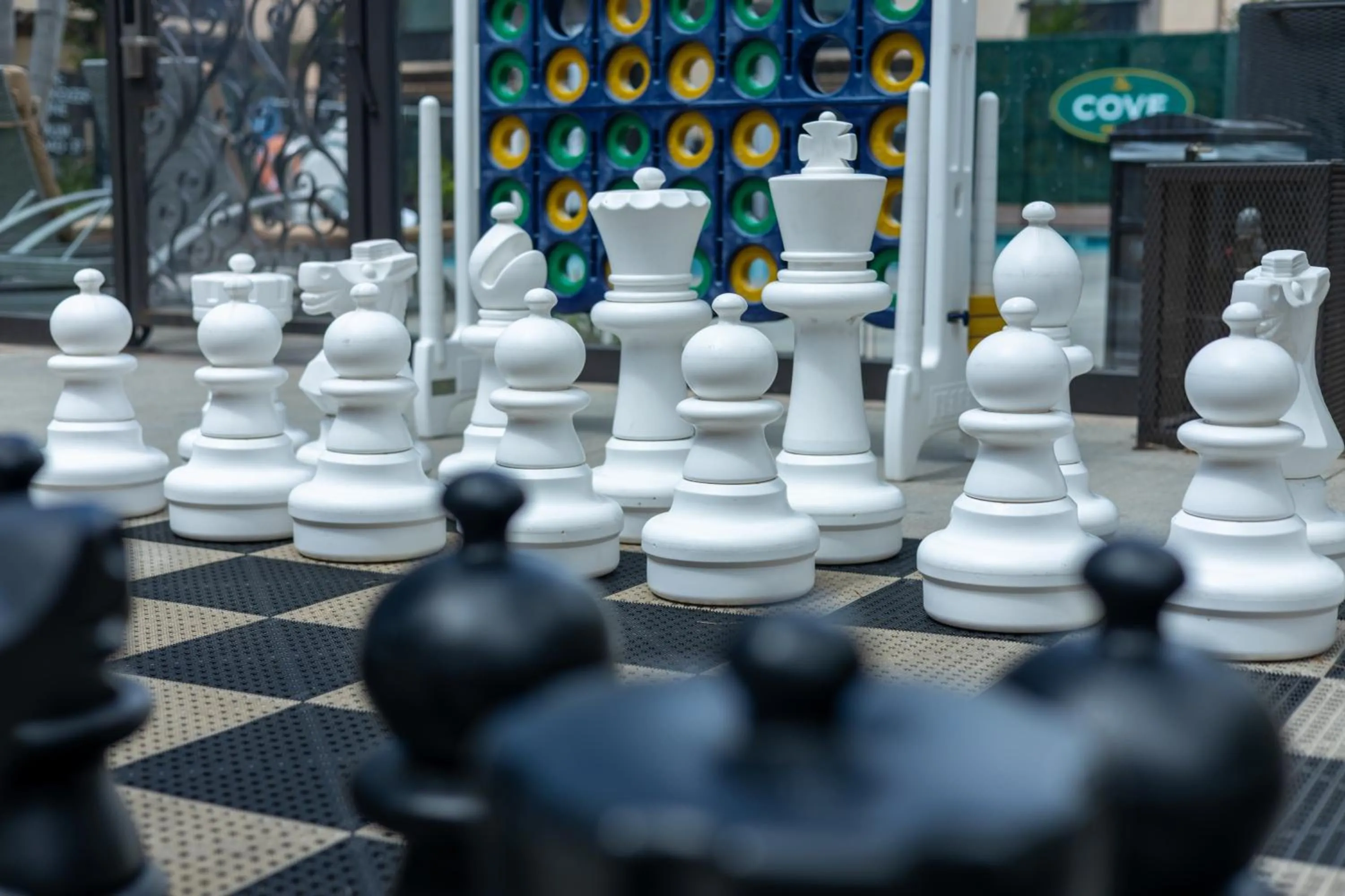 Inner courtyard view in The Cove Hotel