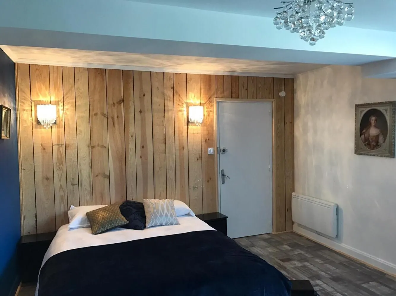 Decorative detail, Bed in L'hostellerie de Sèvremont