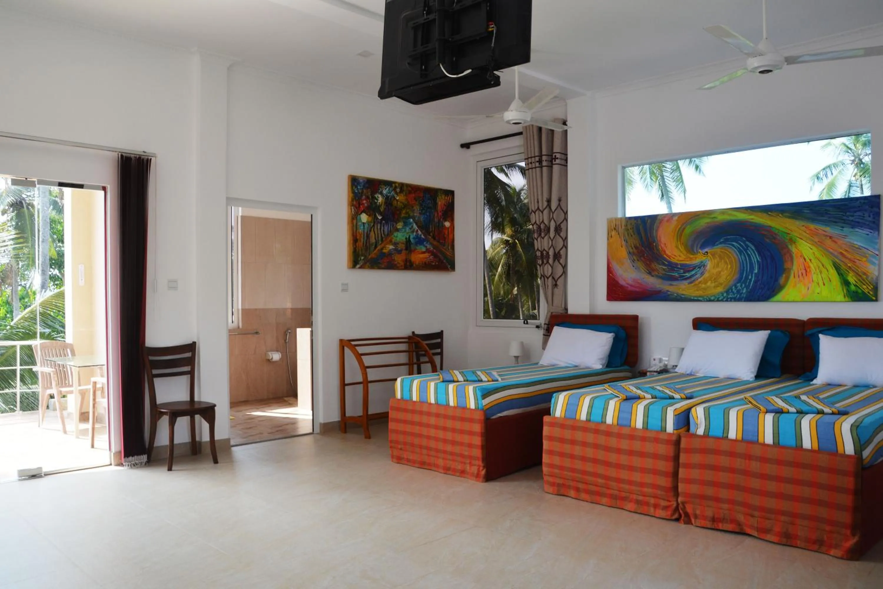 Bed in The Hilltop Boosa