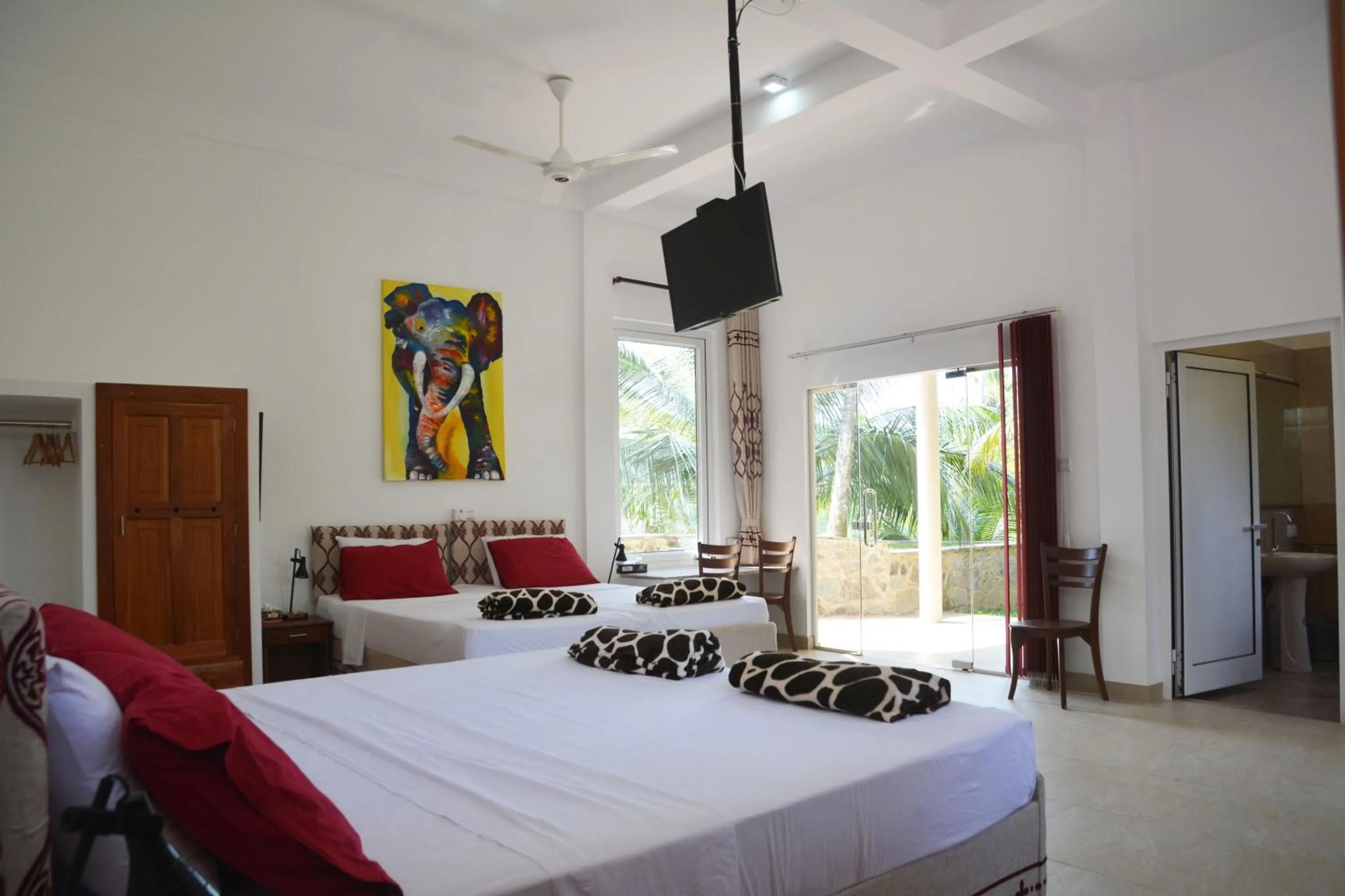 Bed in The Hilltop Boosa