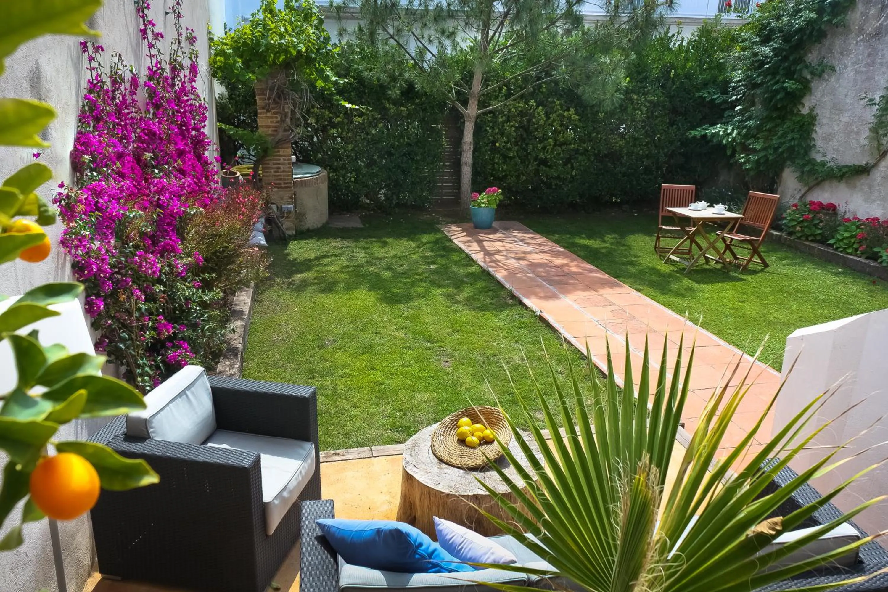 Garden in Hotel Casa Calella