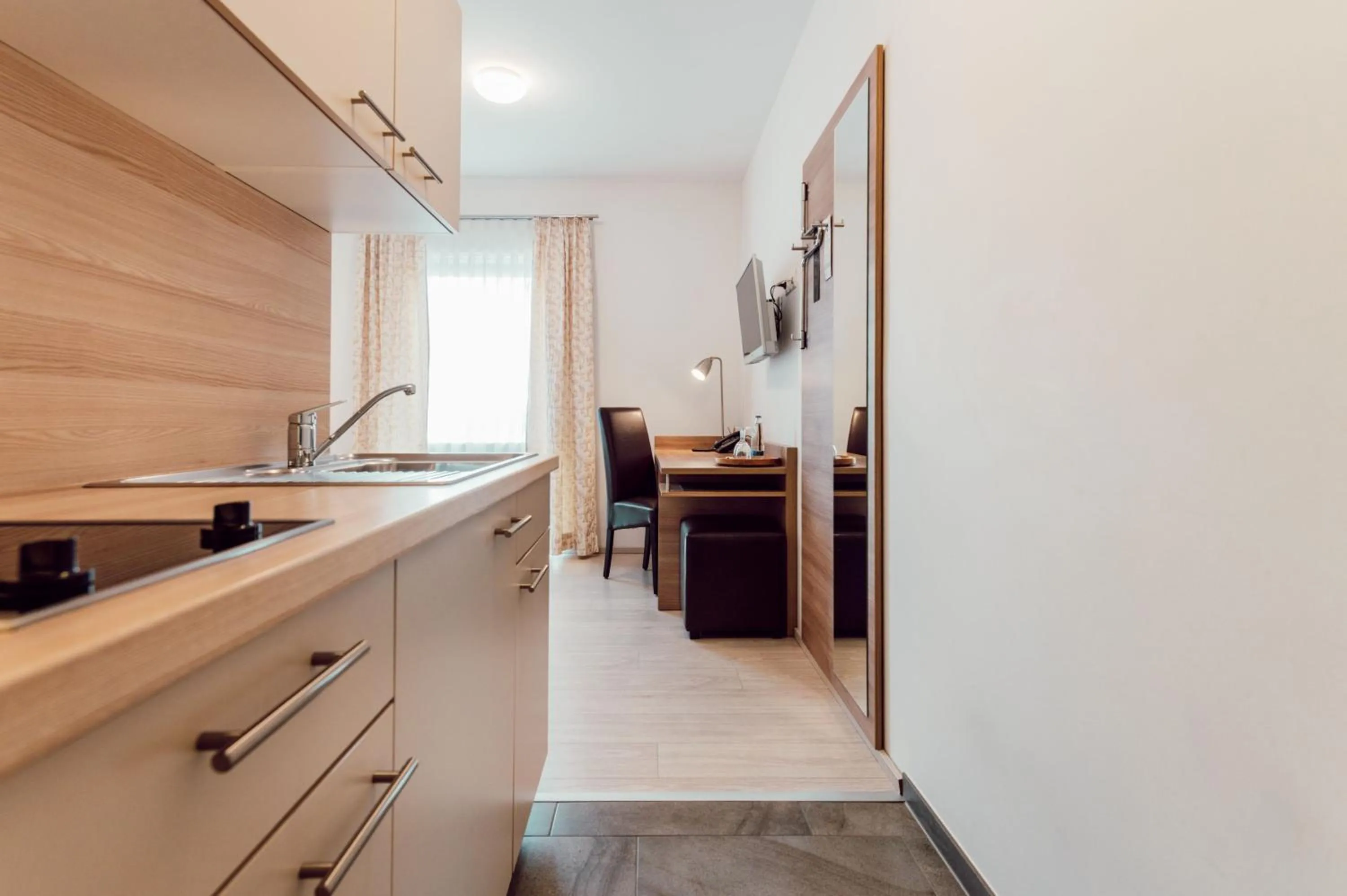 Kitchen or kitchenette in Aparthotel Othello