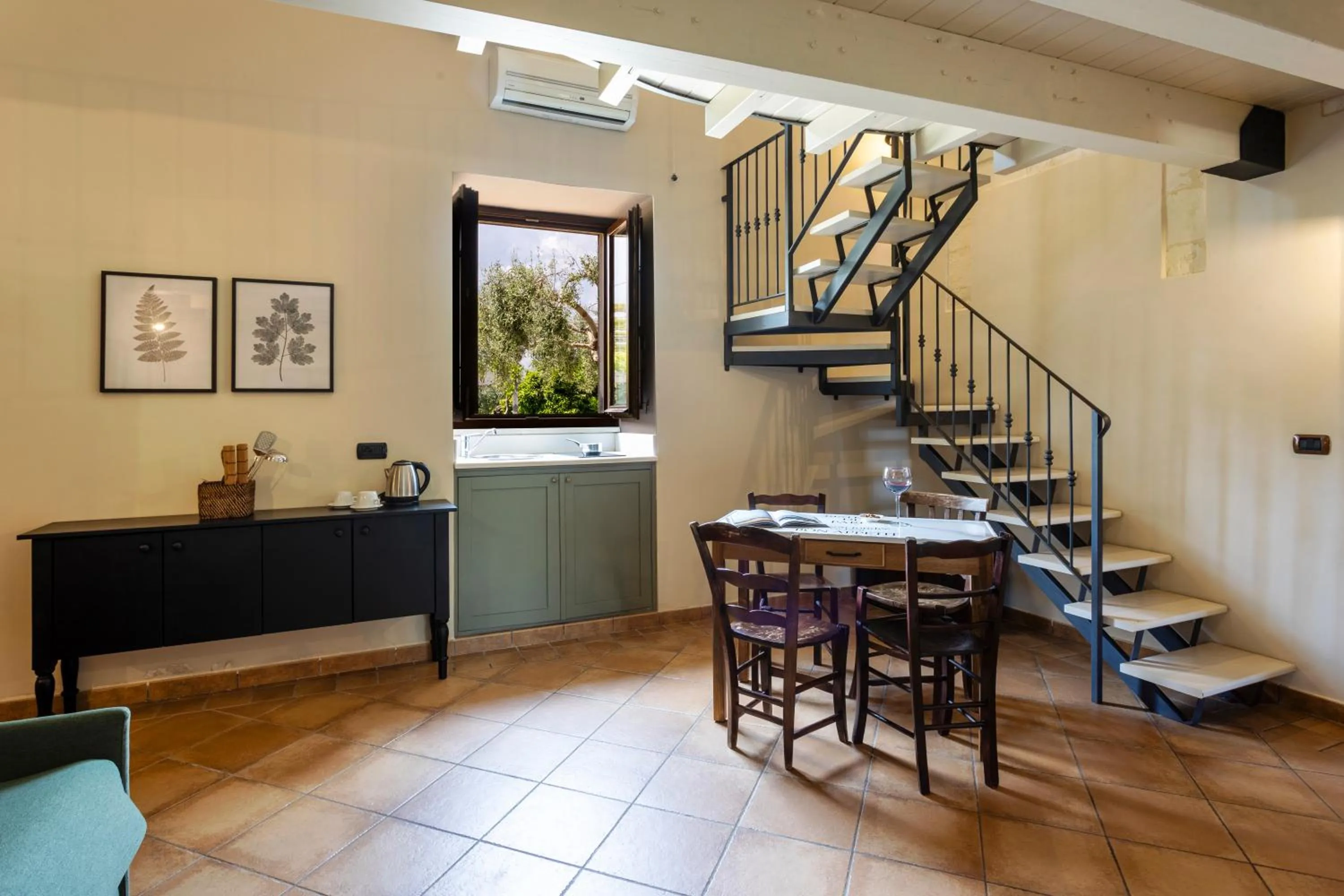 Kitchen or kitchenette in Relais Torre Marabino