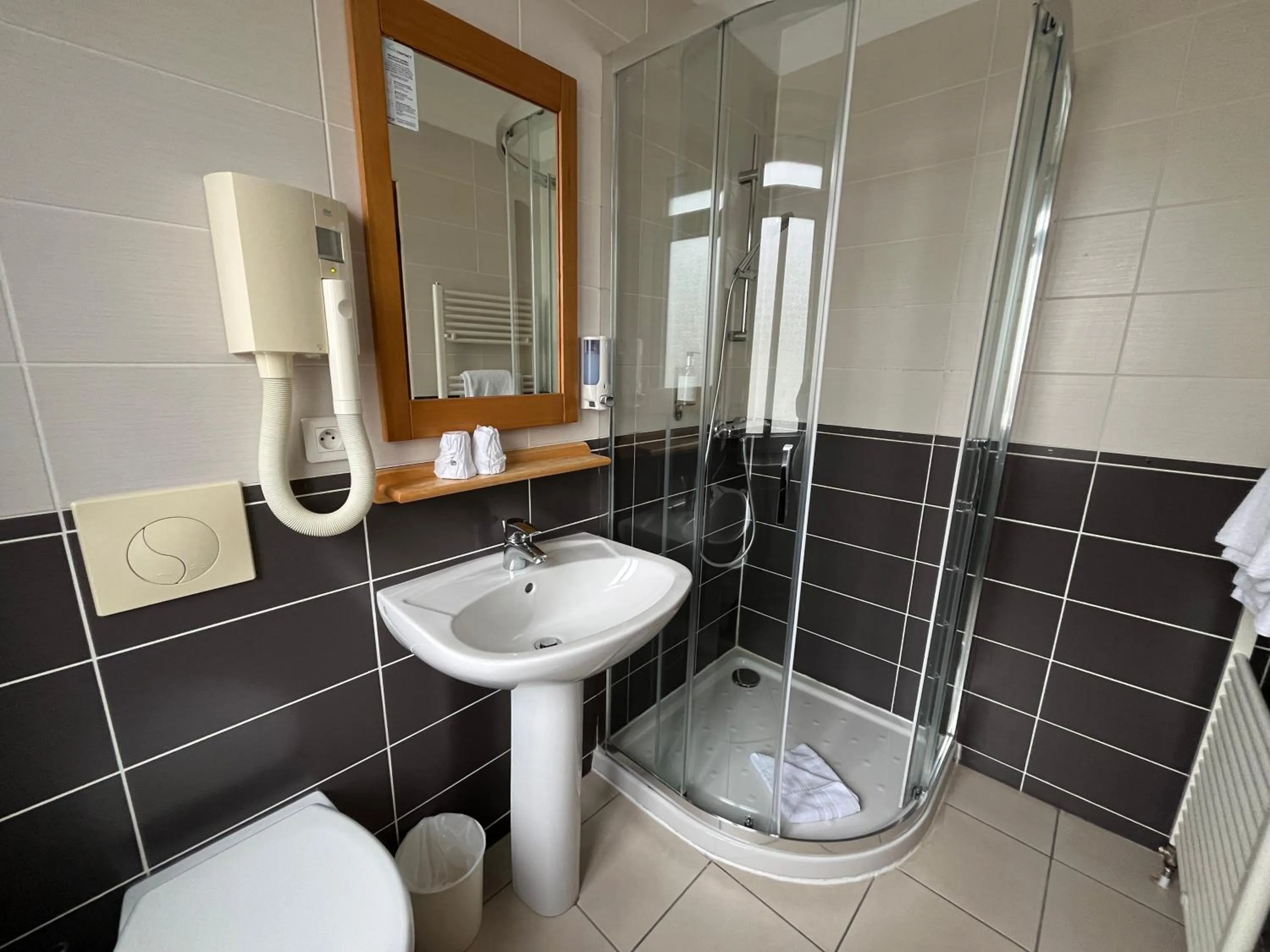 Shower in Hôtel & Appartements Le Florence