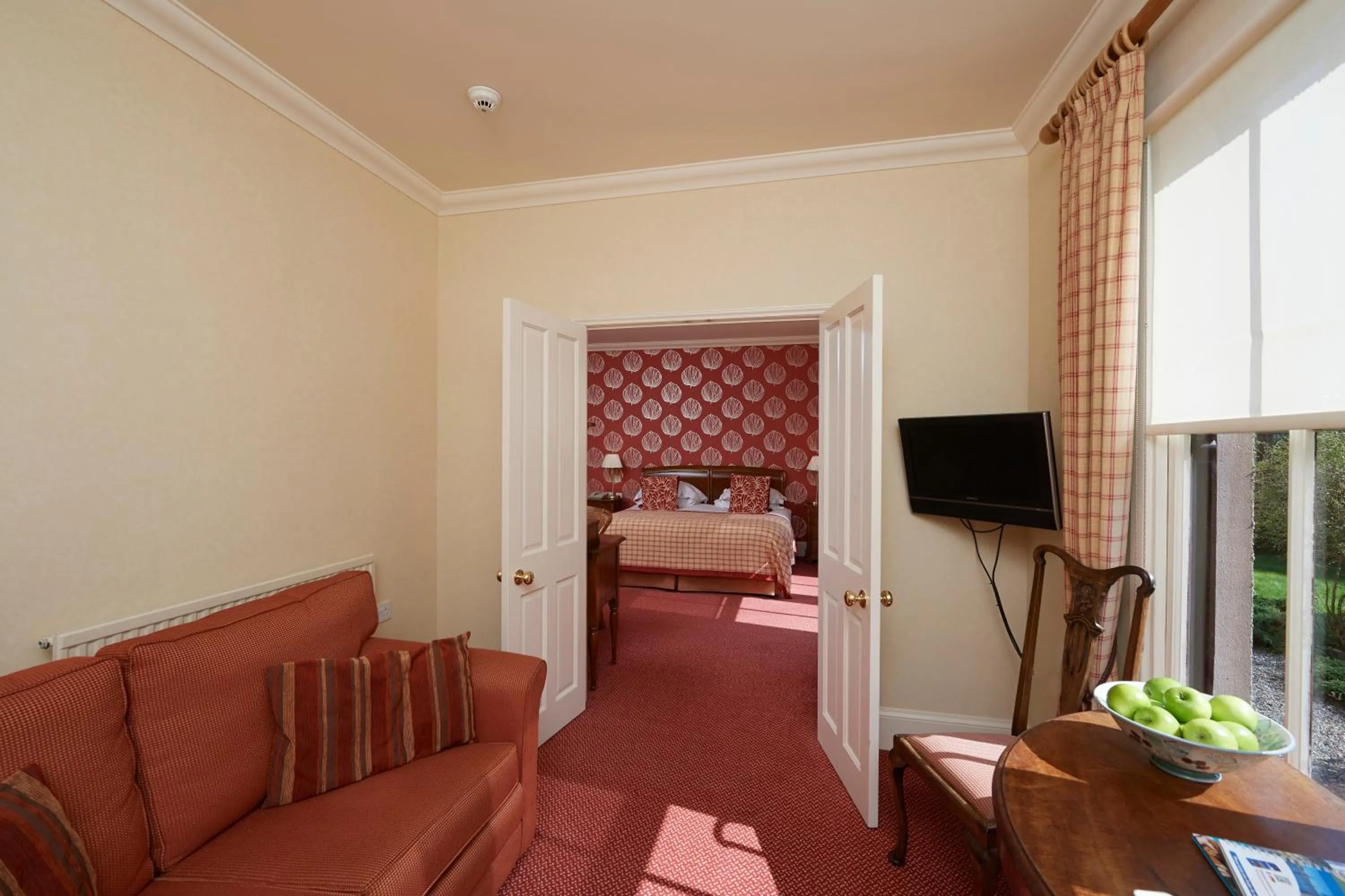 Seating area, Bed in Loch Ness Country House Hotel