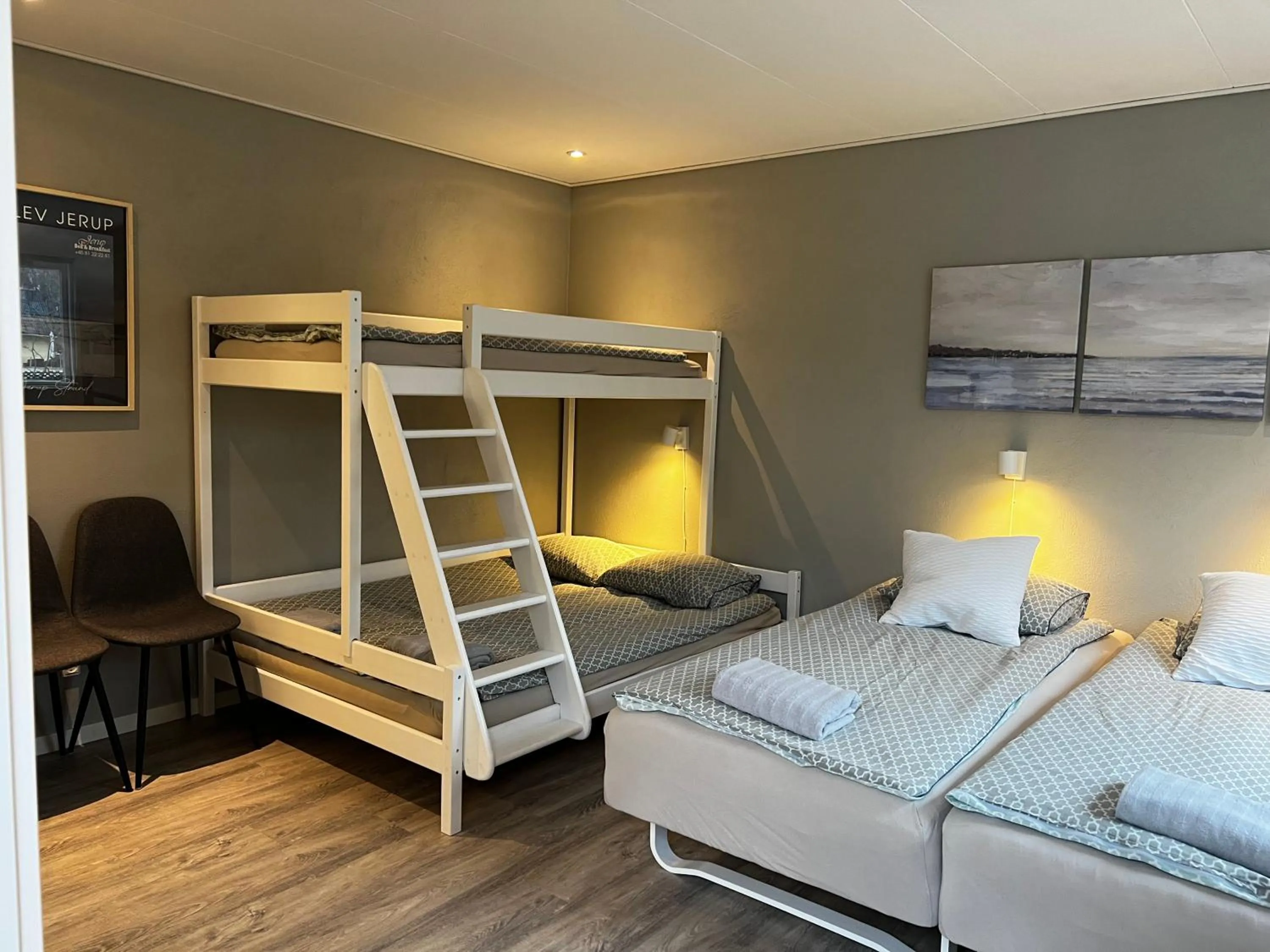 Bed in Jerup Bed & Breakfast