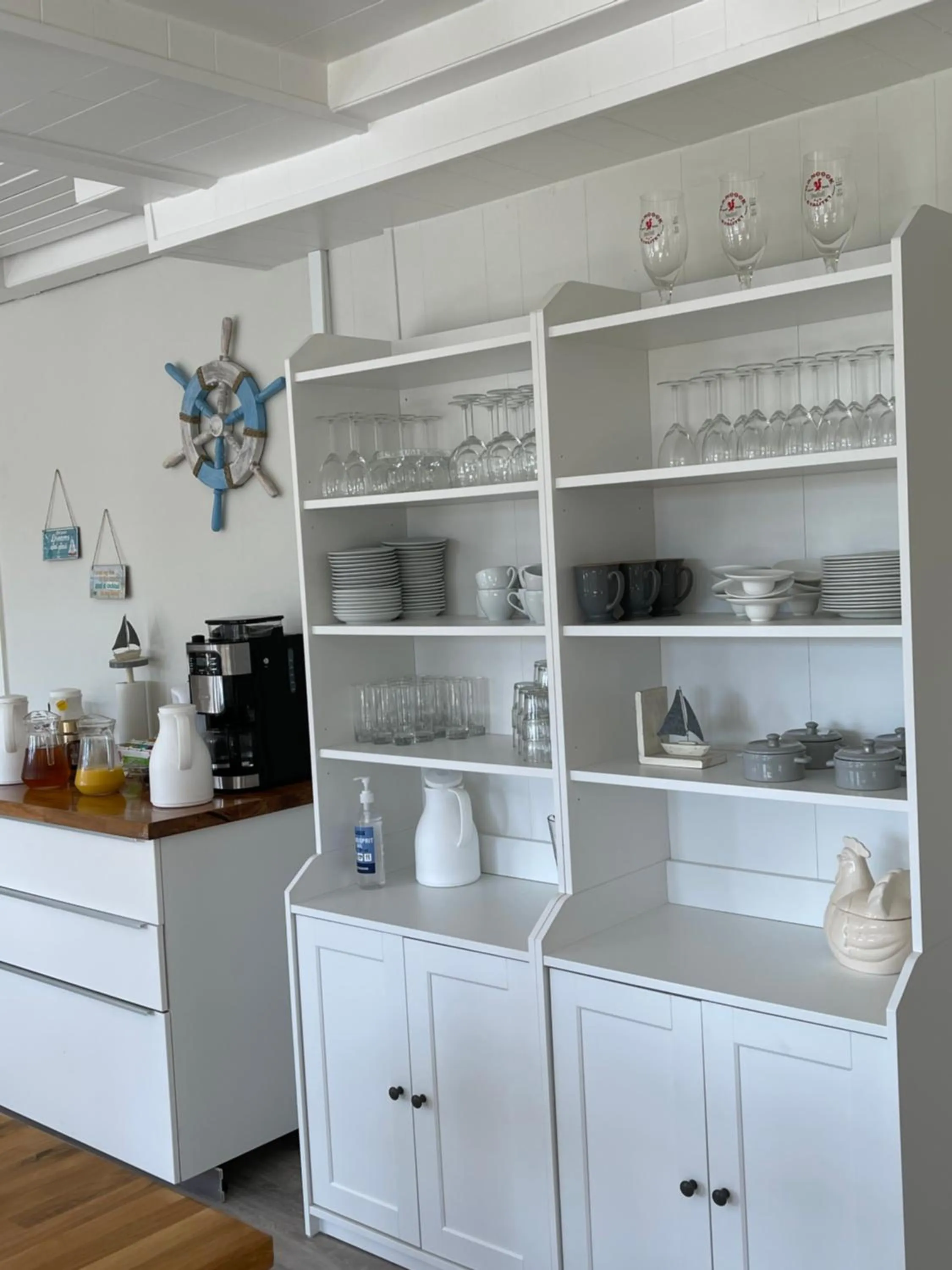 Communal kitchen in Jerup Bed & Breakfast