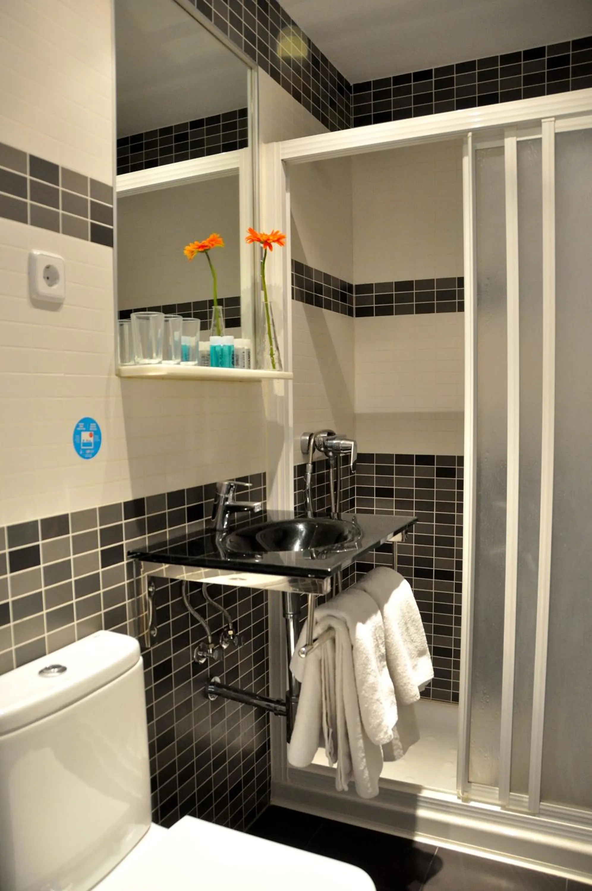 Toilet in Hostal Castilla II Puerta del Sol