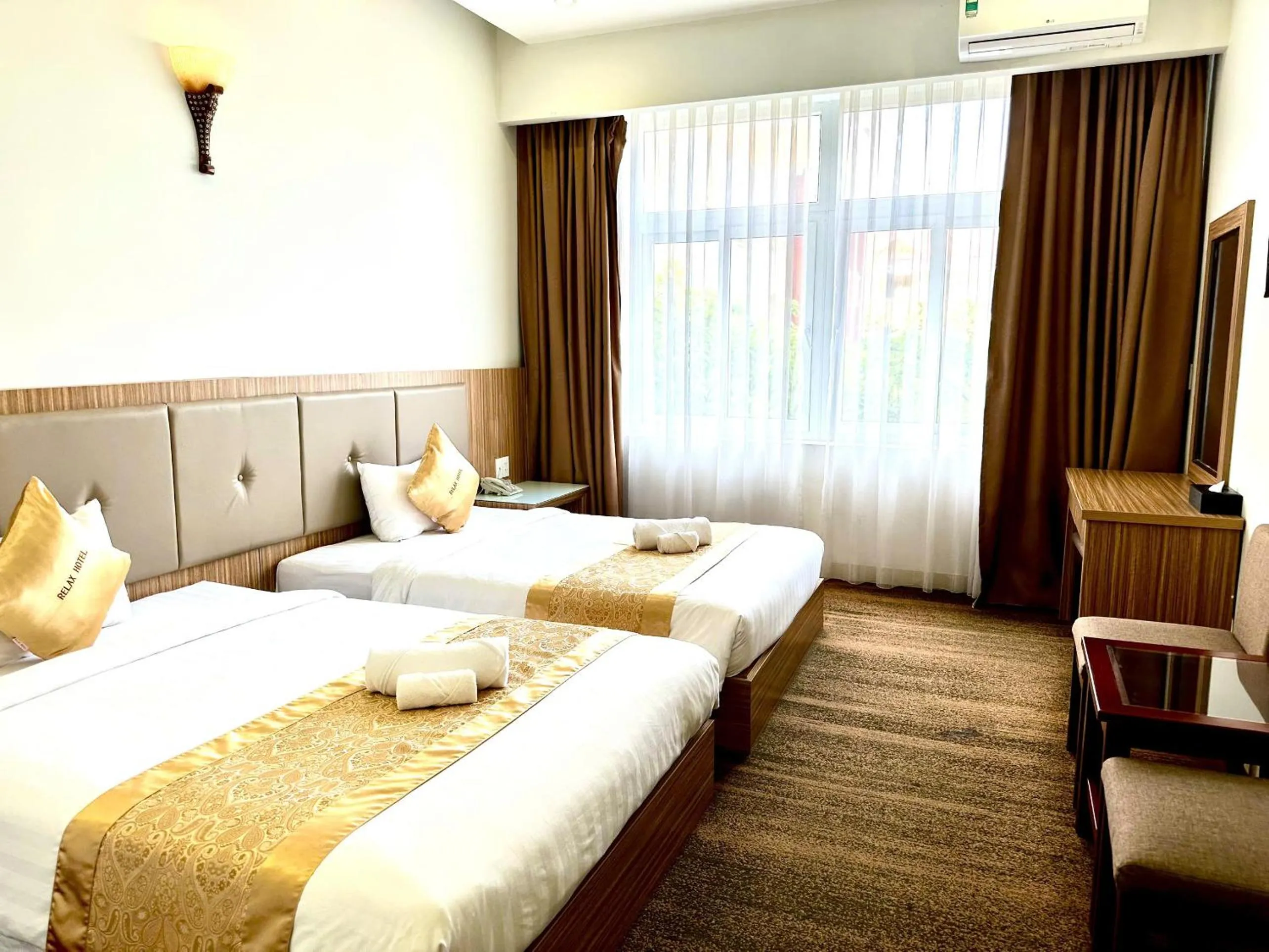 Bed in Red Palace Hotel