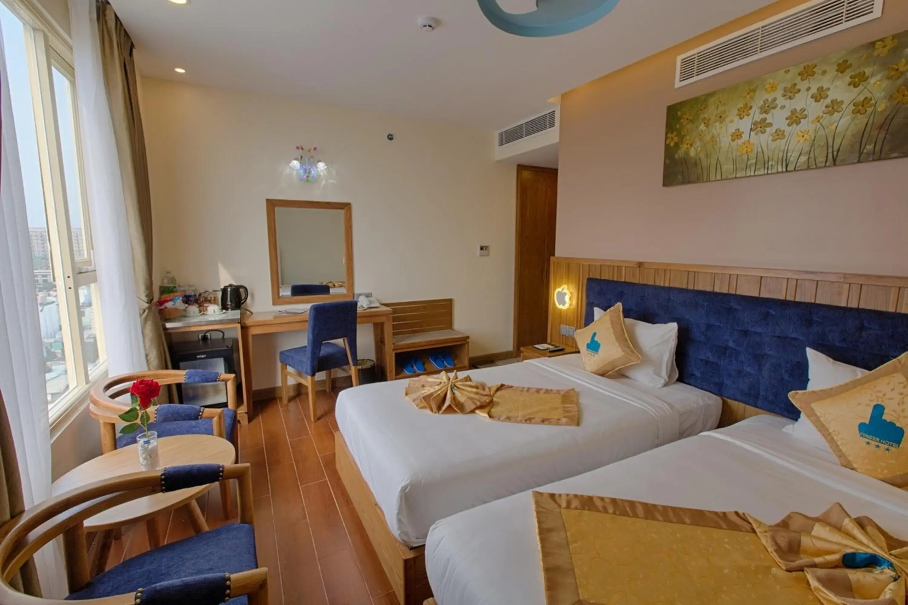 Deluxe Twin Room with Partial Sea View in FIVITEL King Deluxe Twin Room with Partial Sea View in FIVITEL King