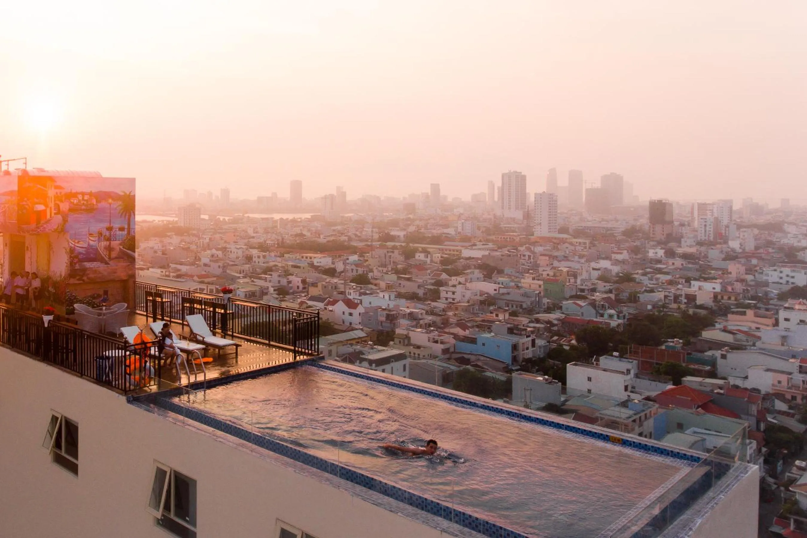 Swimming pool in ANFADA Hotel Danang