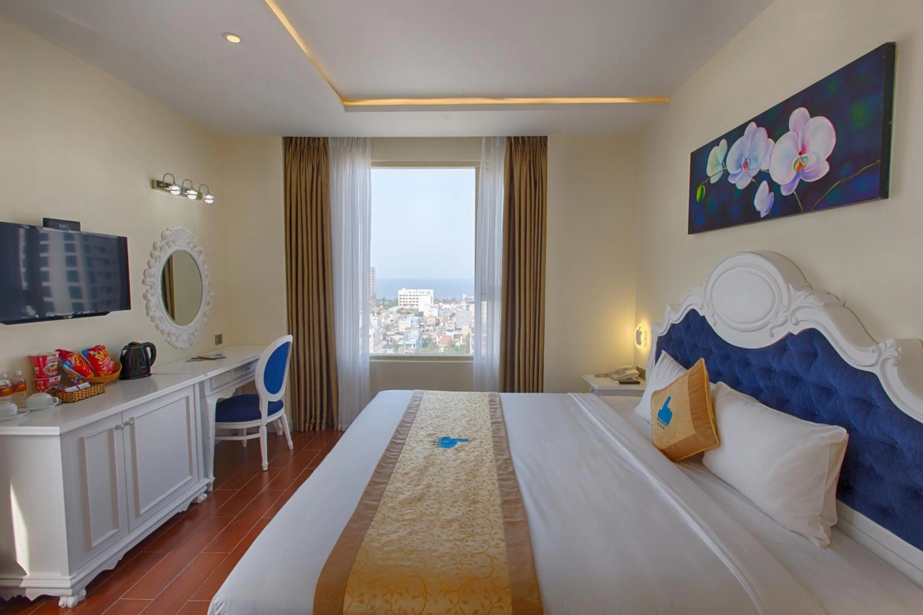 Living room, Bed in ANFADA Hotel Danang