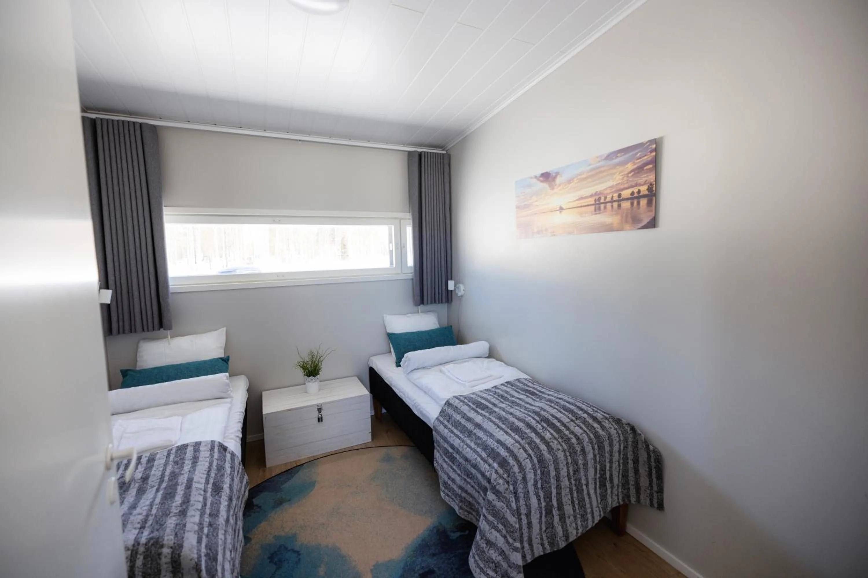 Bed in Nallikari Seaside Villas