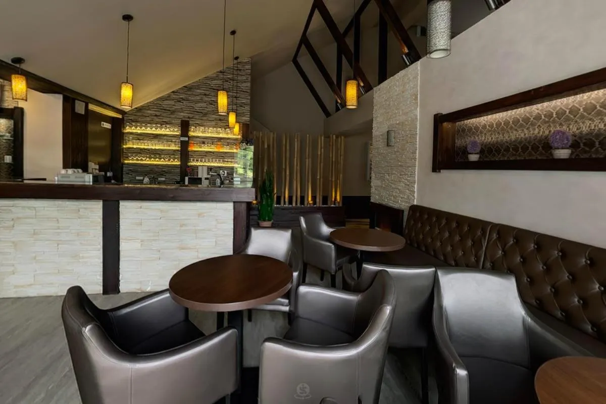 Lounge or bar in Oázis Wellness Panzio