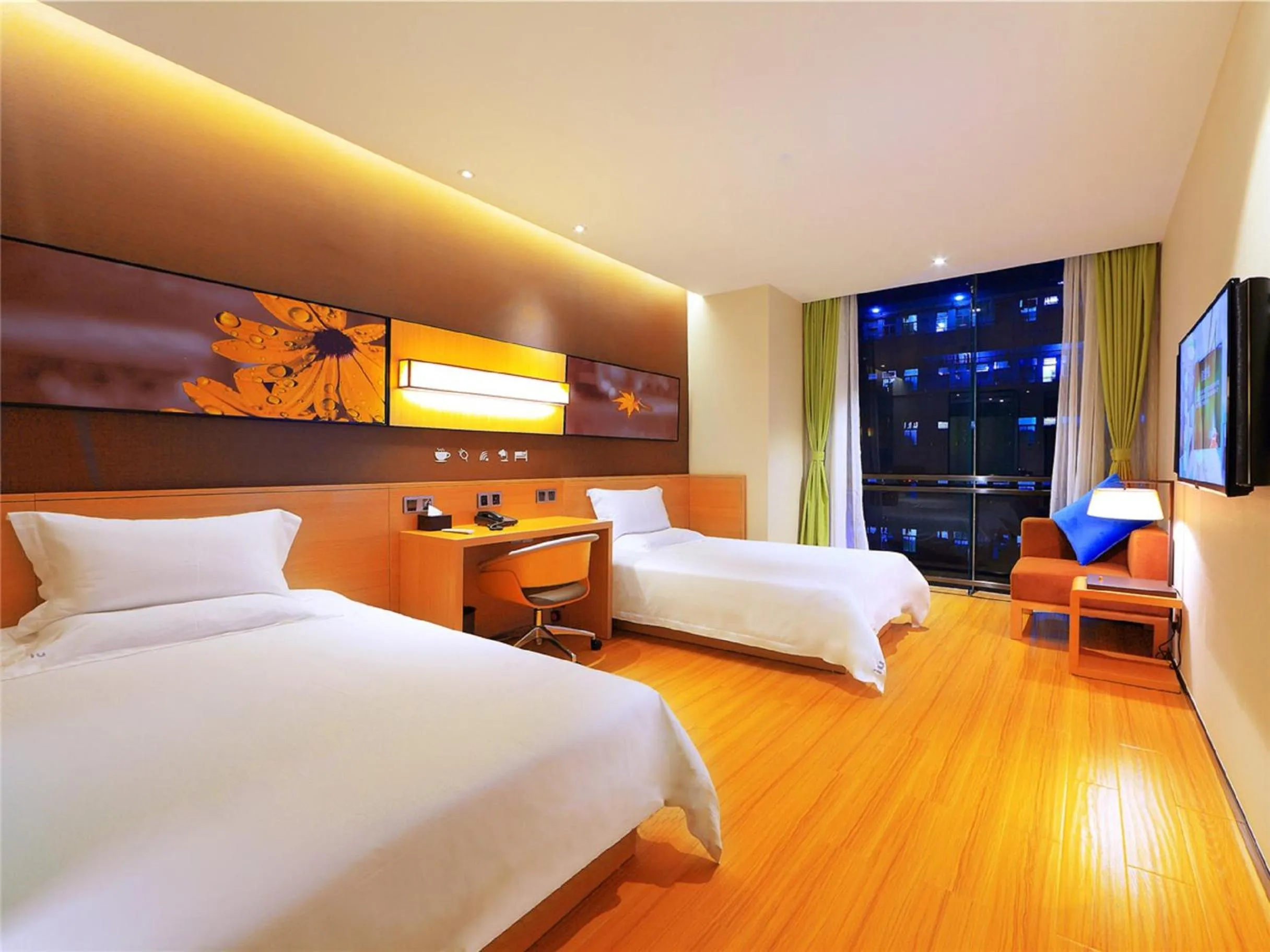 Bed in IU Hotel Chongqing Changshou Fengcheng