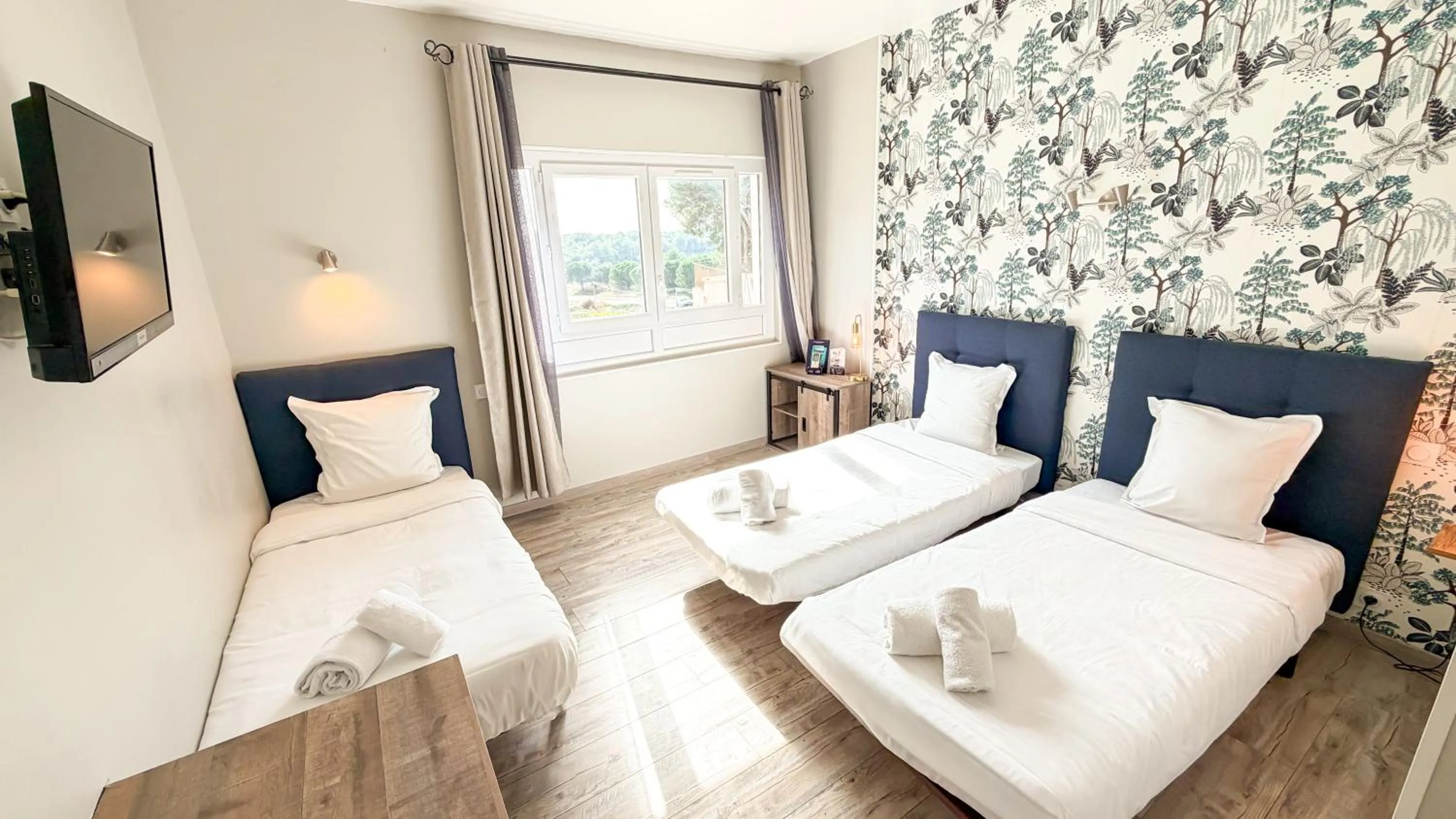 Bedroom, Bed in Hotel Les Rocailles