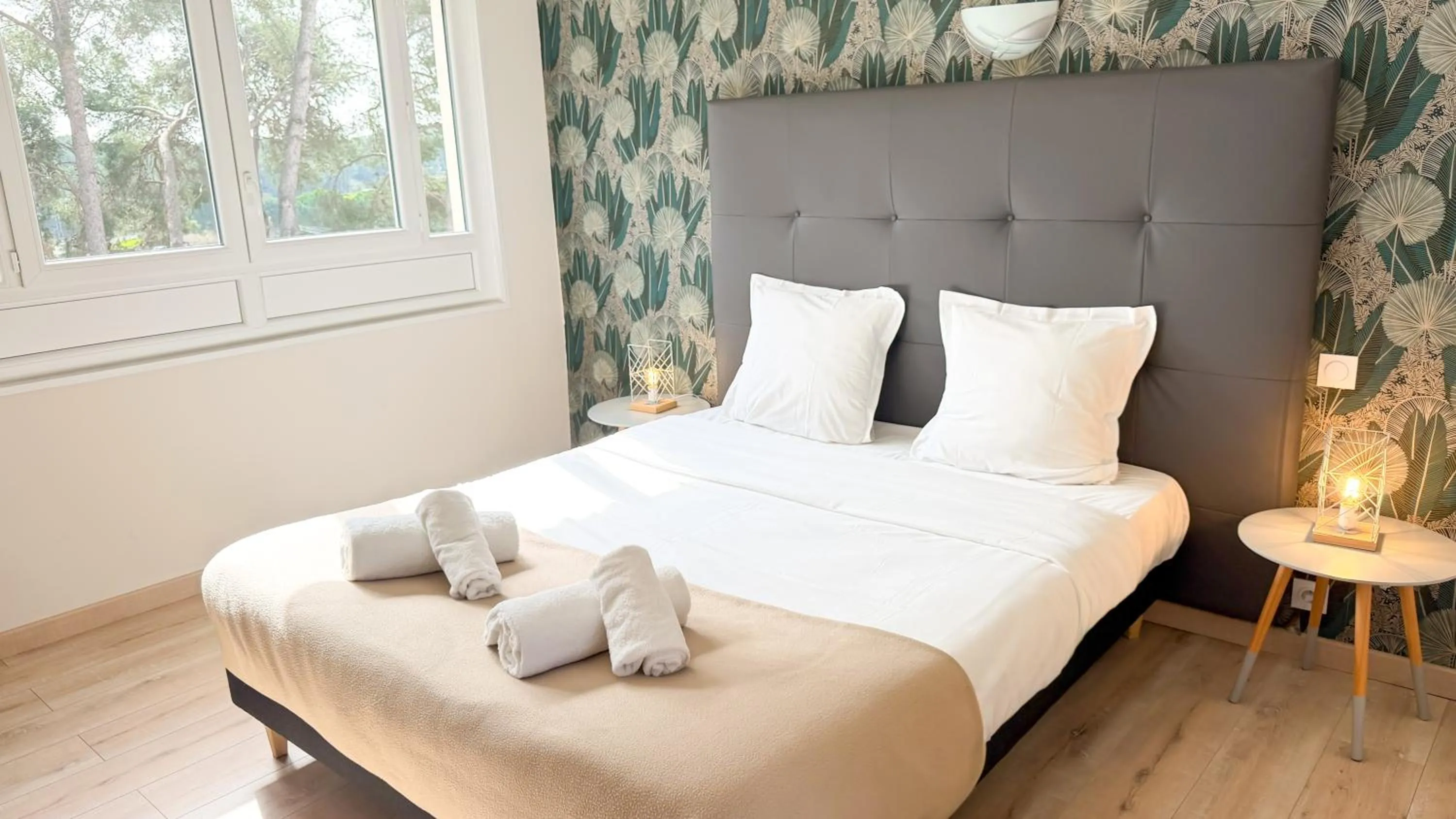 Bedroom, Bed in Hotel Les Rocailles